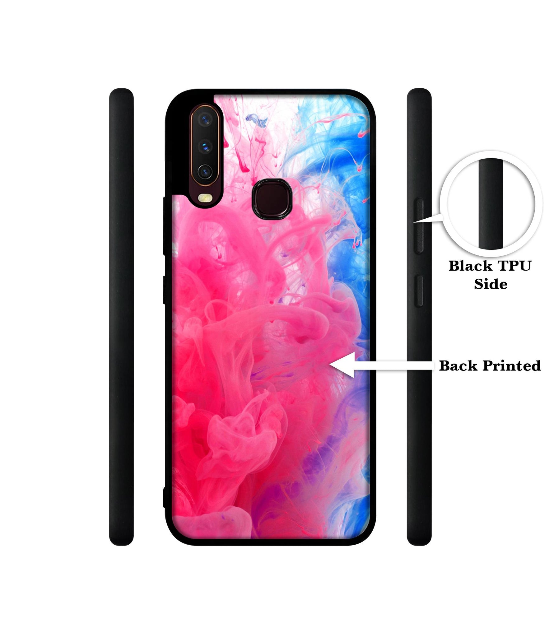 Fractal Paint Design Designer 2D Printed Back Case Cover for Vivo Y17 / Y12 / Y15