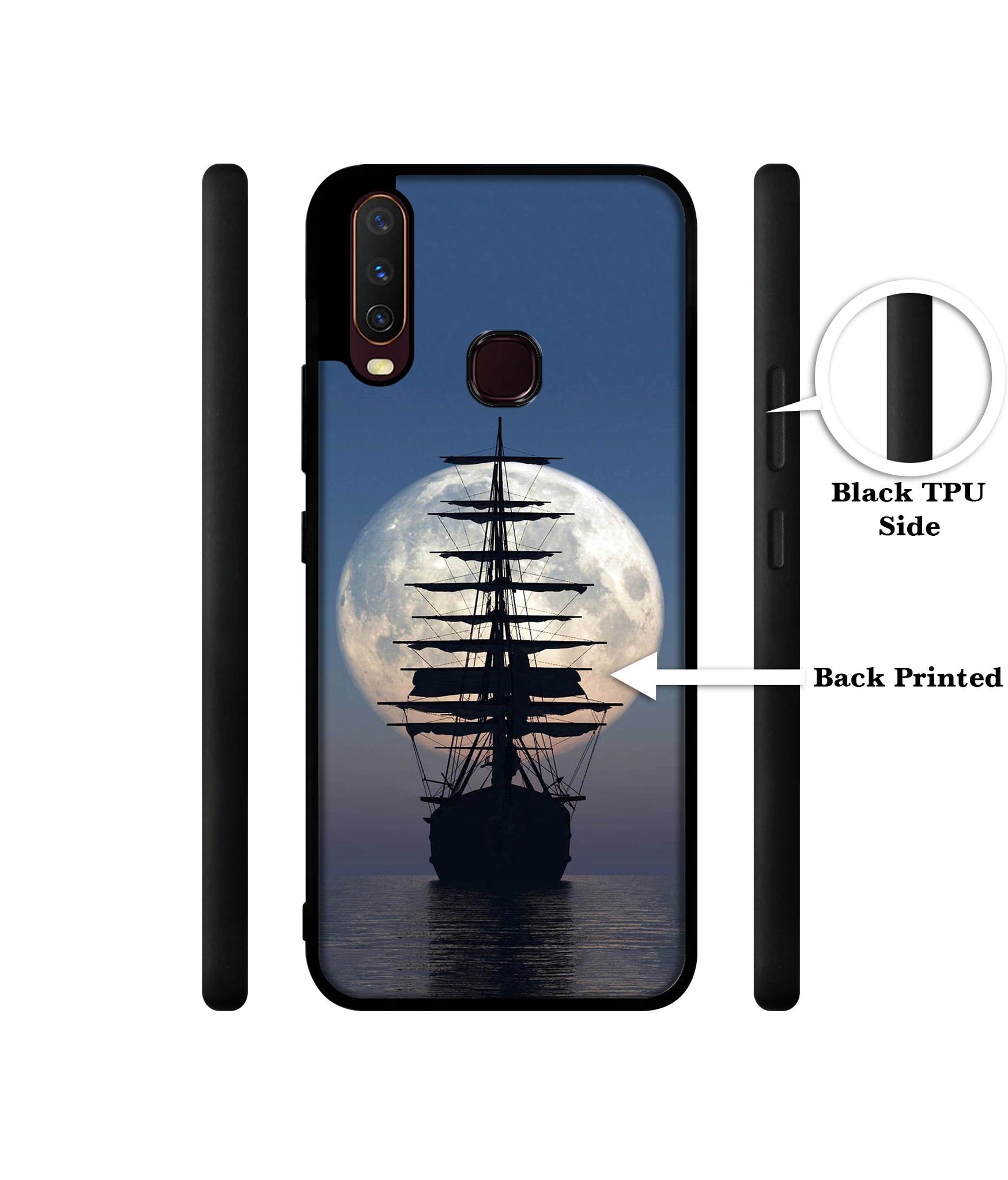 Sea Sunset Design Designer 2D Printed Back Case Cover for Vivo Y17 / Y12 / Y15