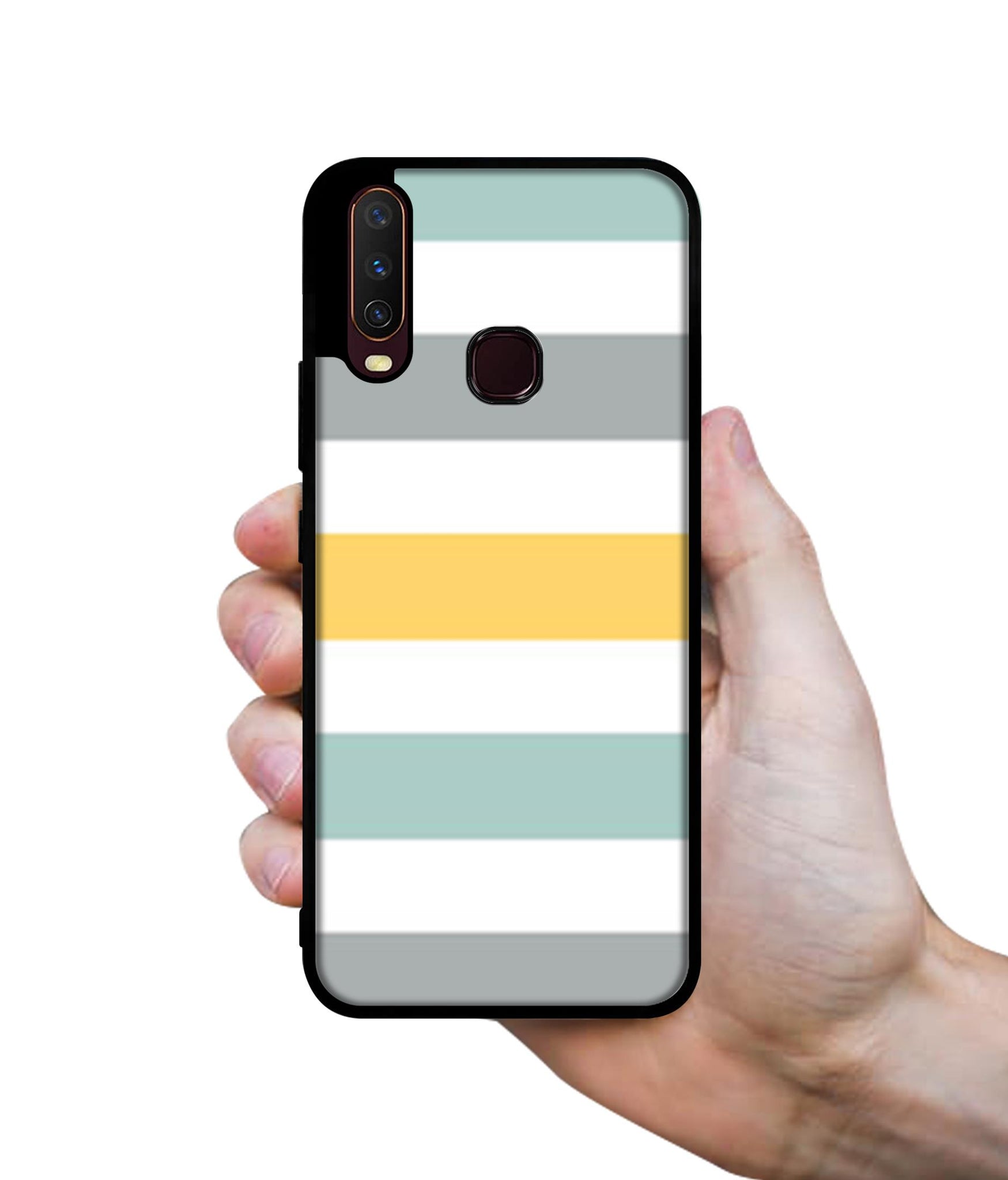 Line Texture Design Designer 2D Printed Back Case Cover for Vivo Y17 / Y12 / Y15