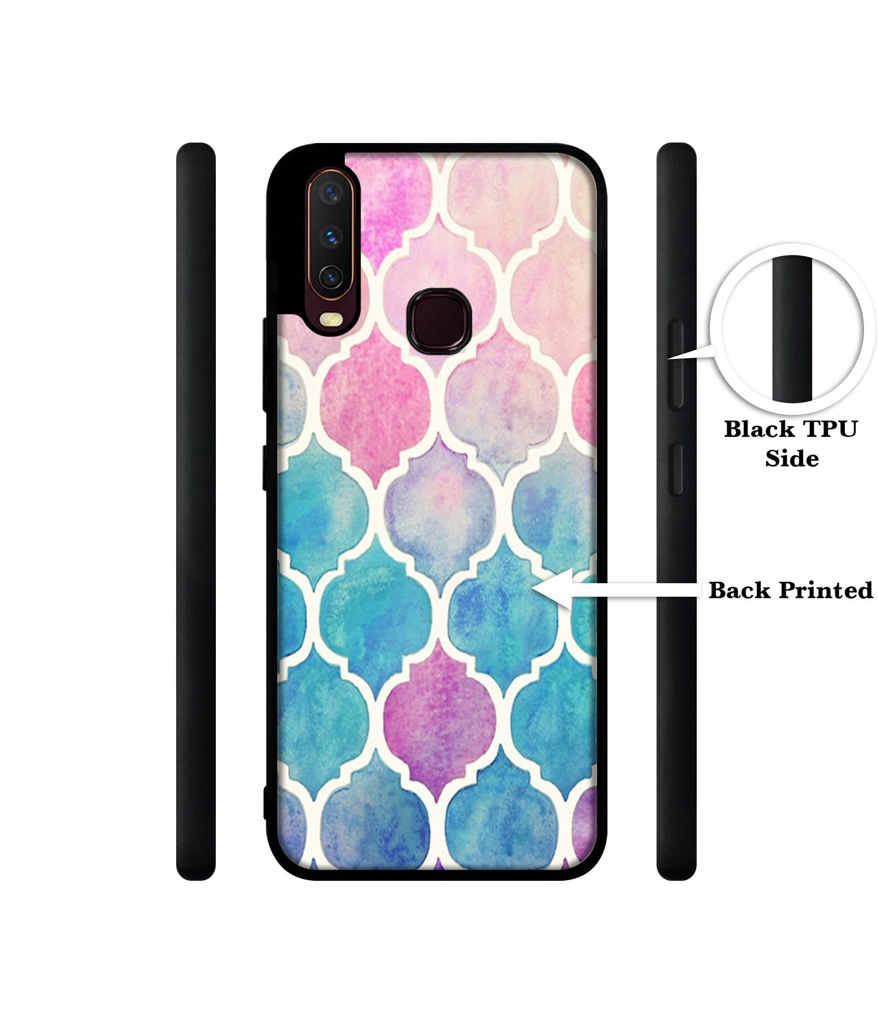 Patterns Art Design Designer 2D Printed Back Case Cover for Vivo Y17 / Y12 / Y15