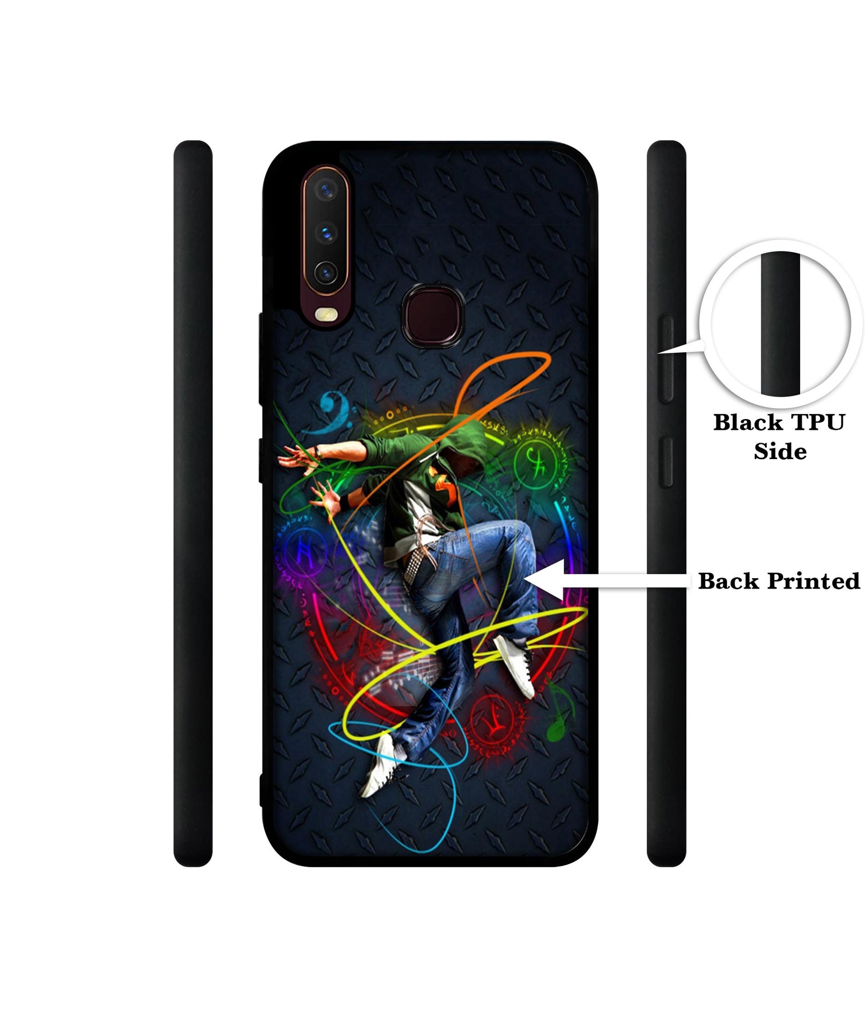 Boy With Music Design Designer 2D Printed Back Case Cover for Vivo Y17 / Y12 / Y15
