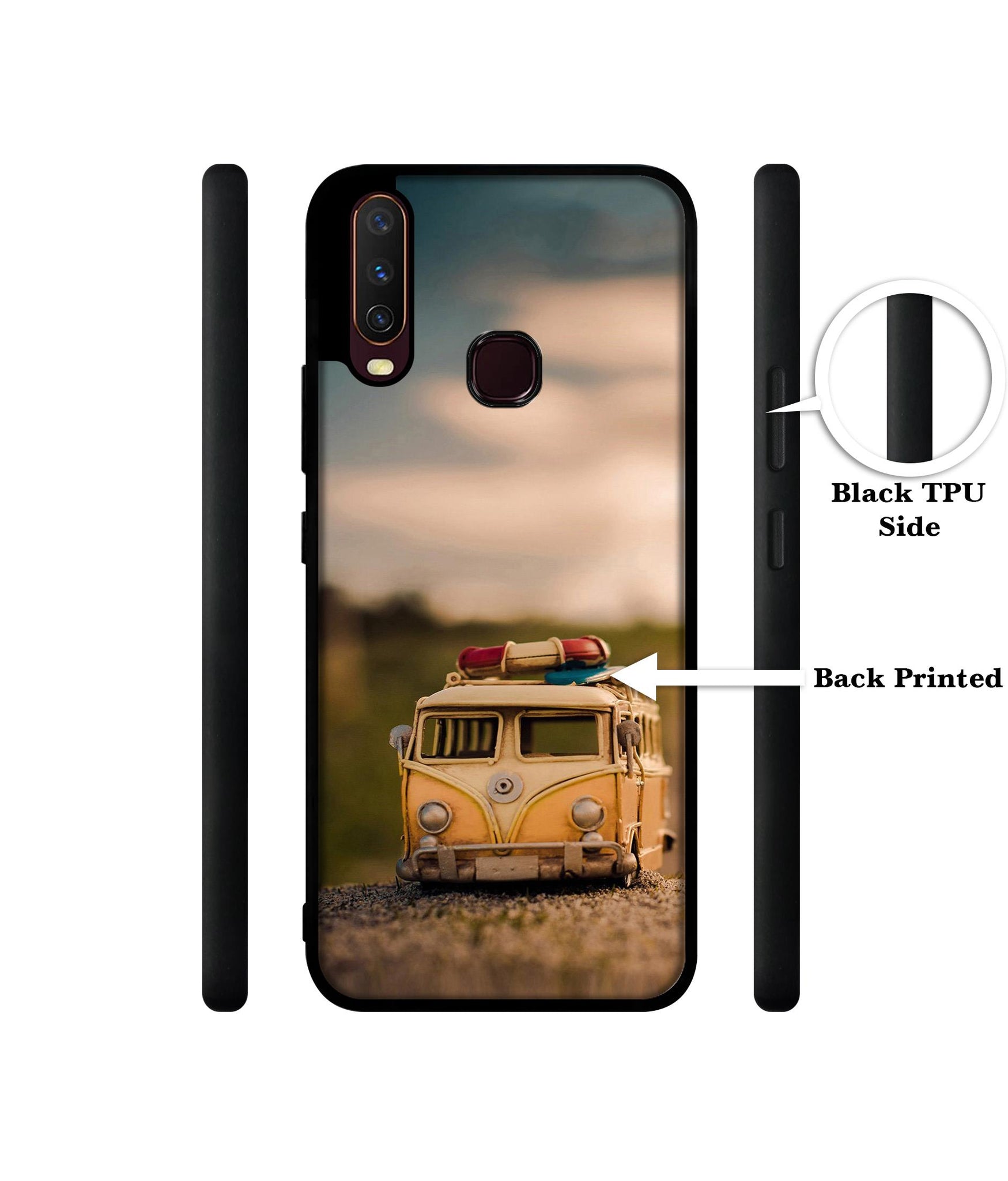 Toy Car Design Designer 2D Printed Back Case Cover for Vivo Y17 / Y12 / Y15