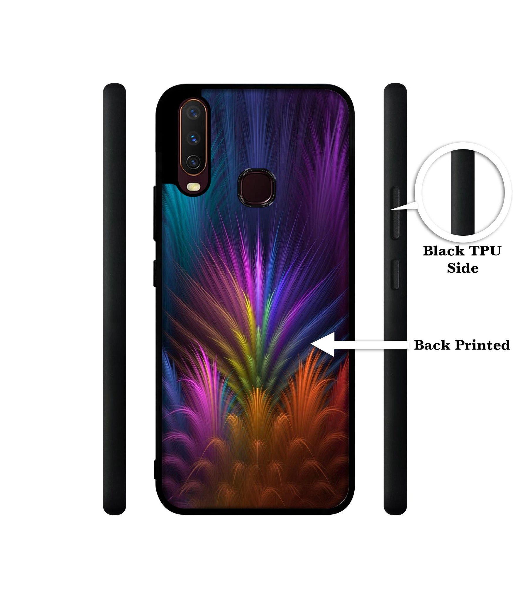 Multicoloured Design Designer 2D Printed Back Case Cover for Vivo Y17 / Y12 / Y15