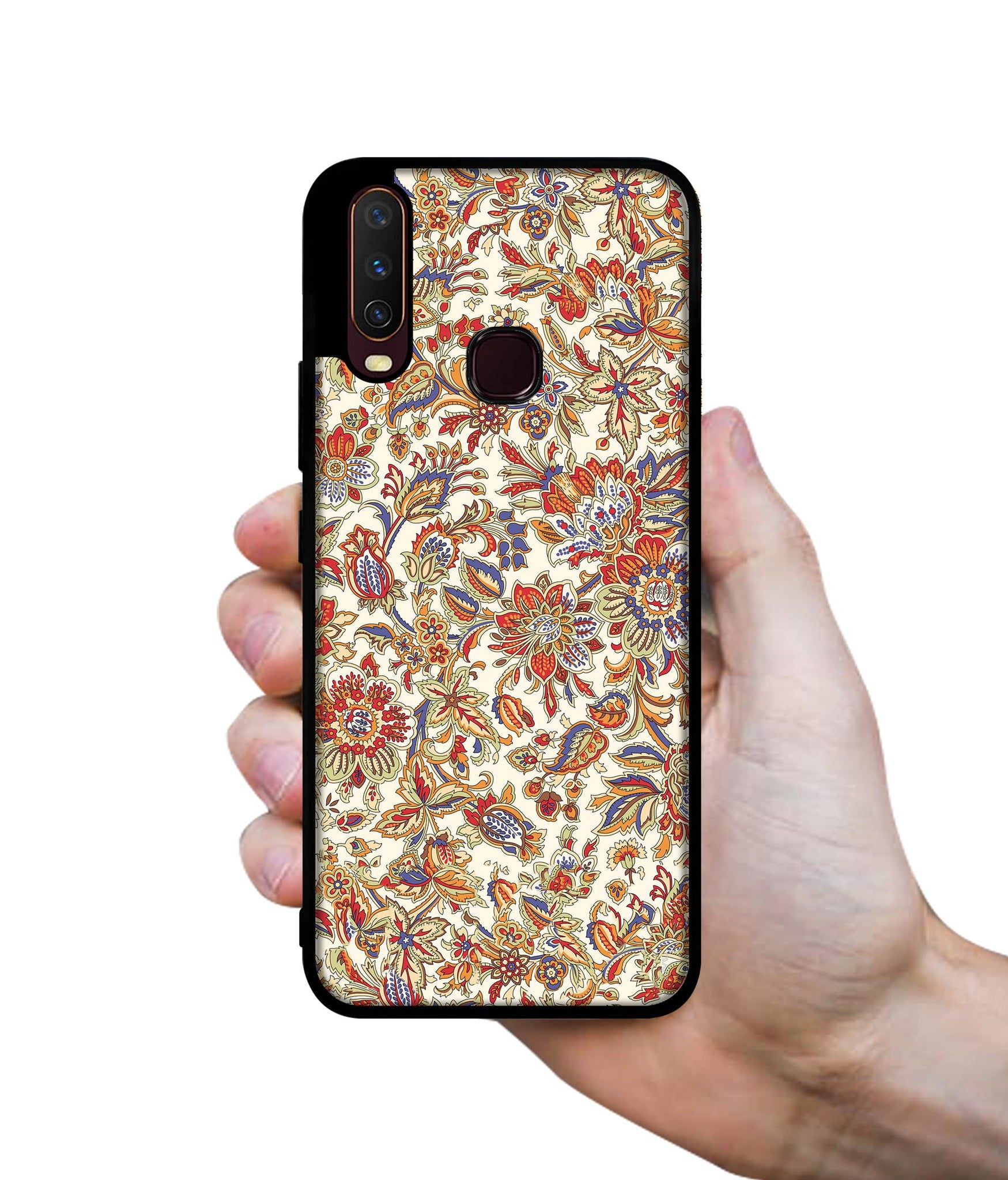Floral Design Designer 2D Printed Back Case Cover for Vivo Y17 / Y12 / Y15