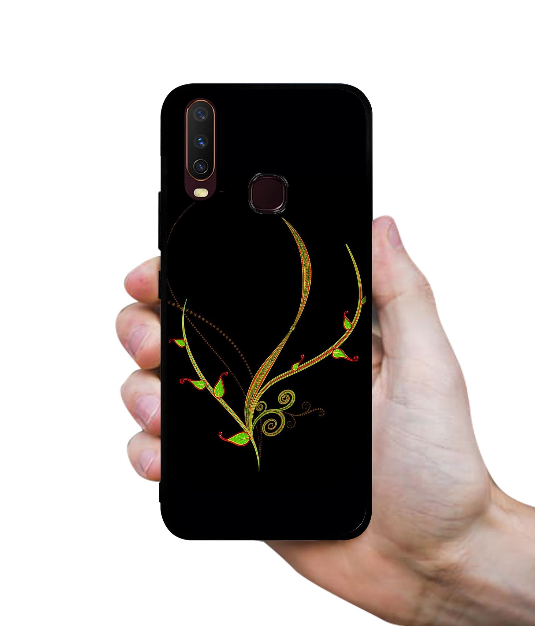 Yellow Pattern Design Designer 2D Printed Back Case Cover for Vivo Y17 / Y12 / Y15