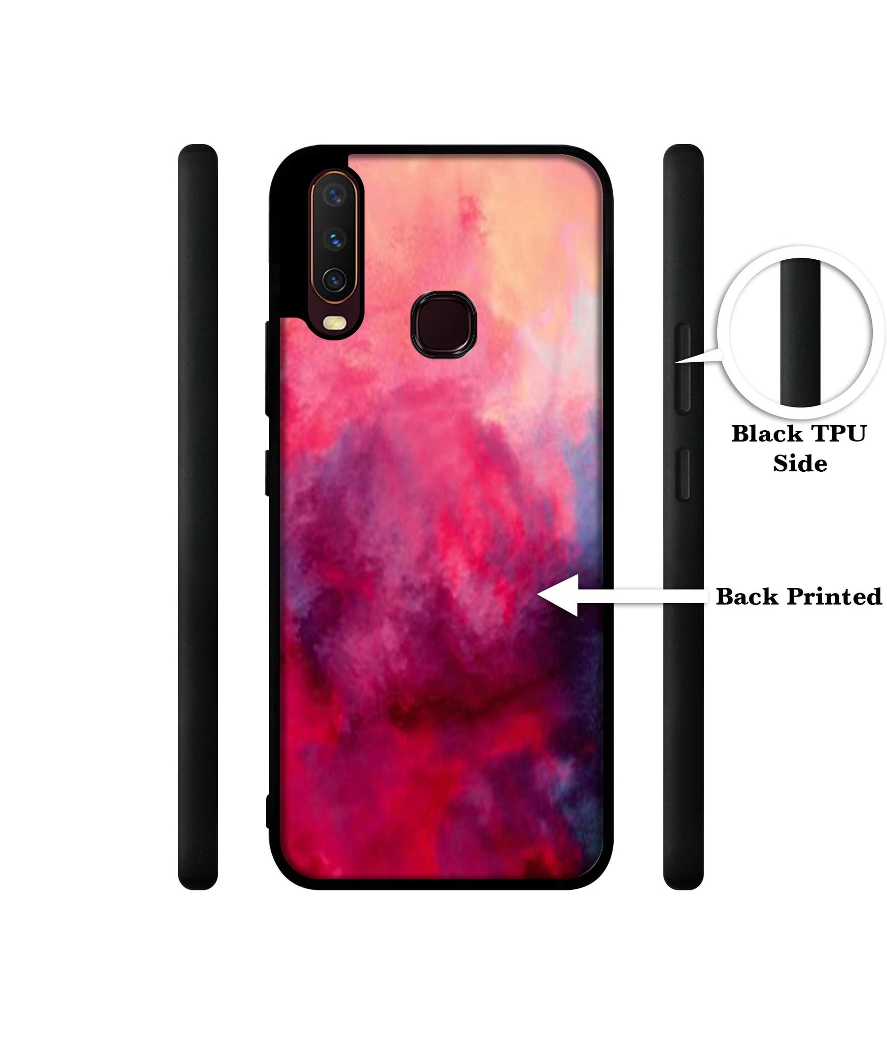 Holi Color Design Designer 2D Printed Back Case Cover for Vivo Y17 / Y12 / Y15
