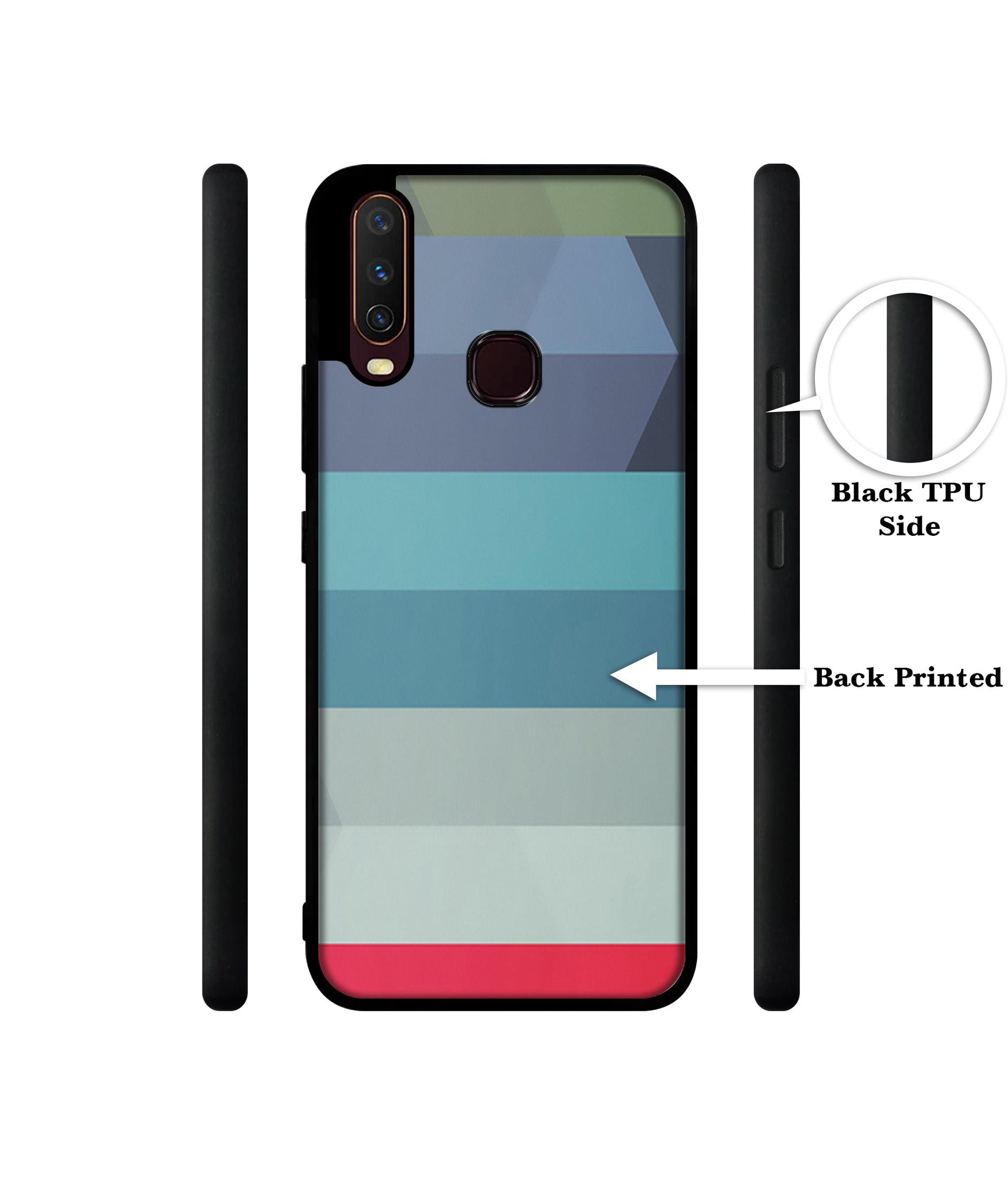 Colorful Lines Design Designer 2D Printed Back Case Cover for Vivo Y17 / Y12 / Y15