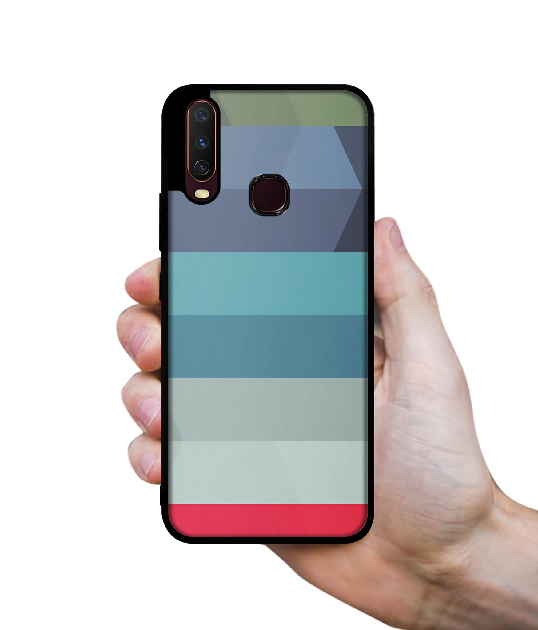 Colorful Lines Design Designer 2D Printed Back Case Cover for Vivo Y17 / Y12 / Y15