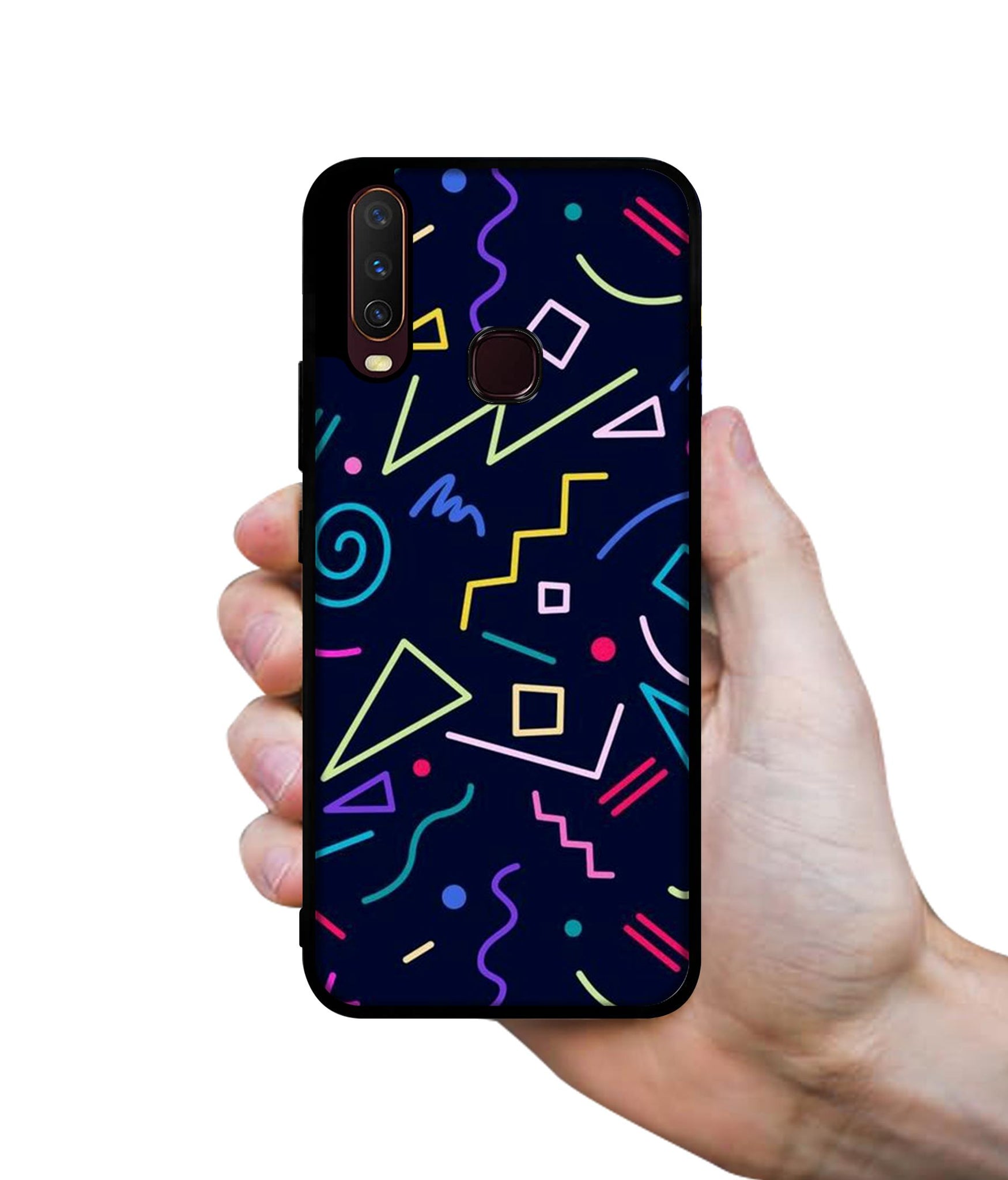 Retro Abstract Design Designer 2D Printed Back Case Cover for Vivo Y17 / Y12 / Y15