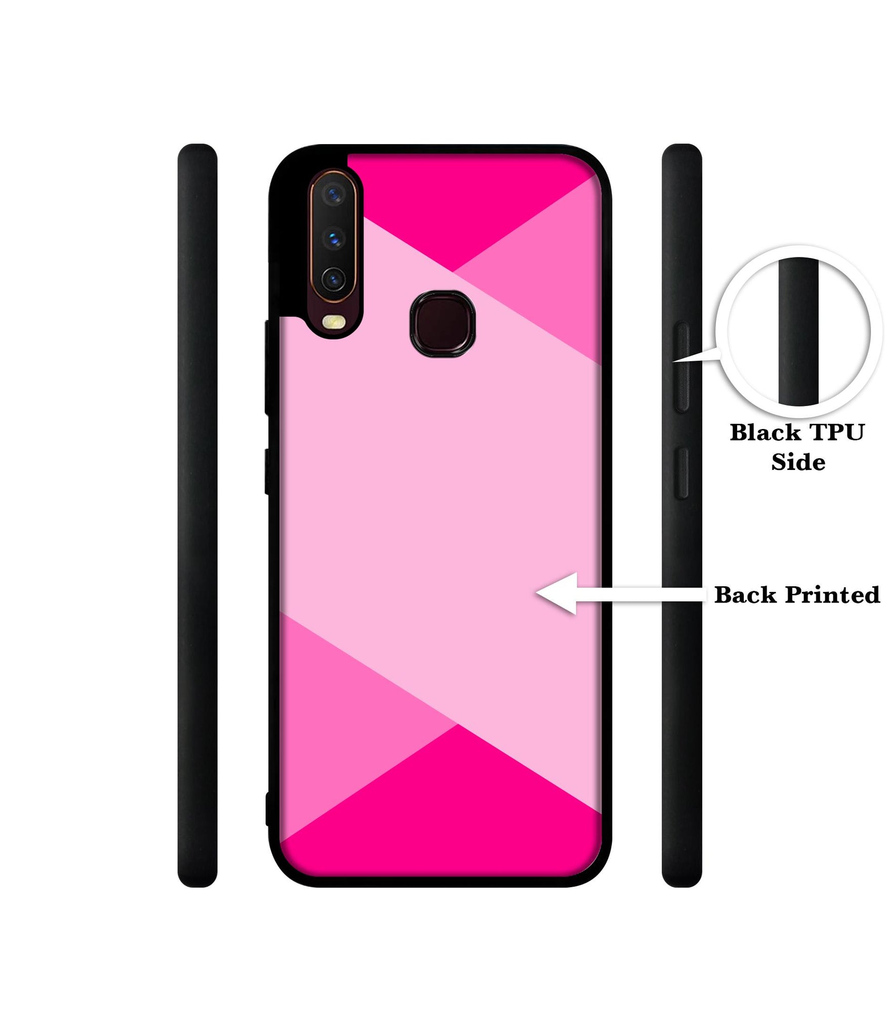 Pink Cross Vector Design Designer 2D Printed Back Case Cover for Vivo Y17 / Y12 / Y15