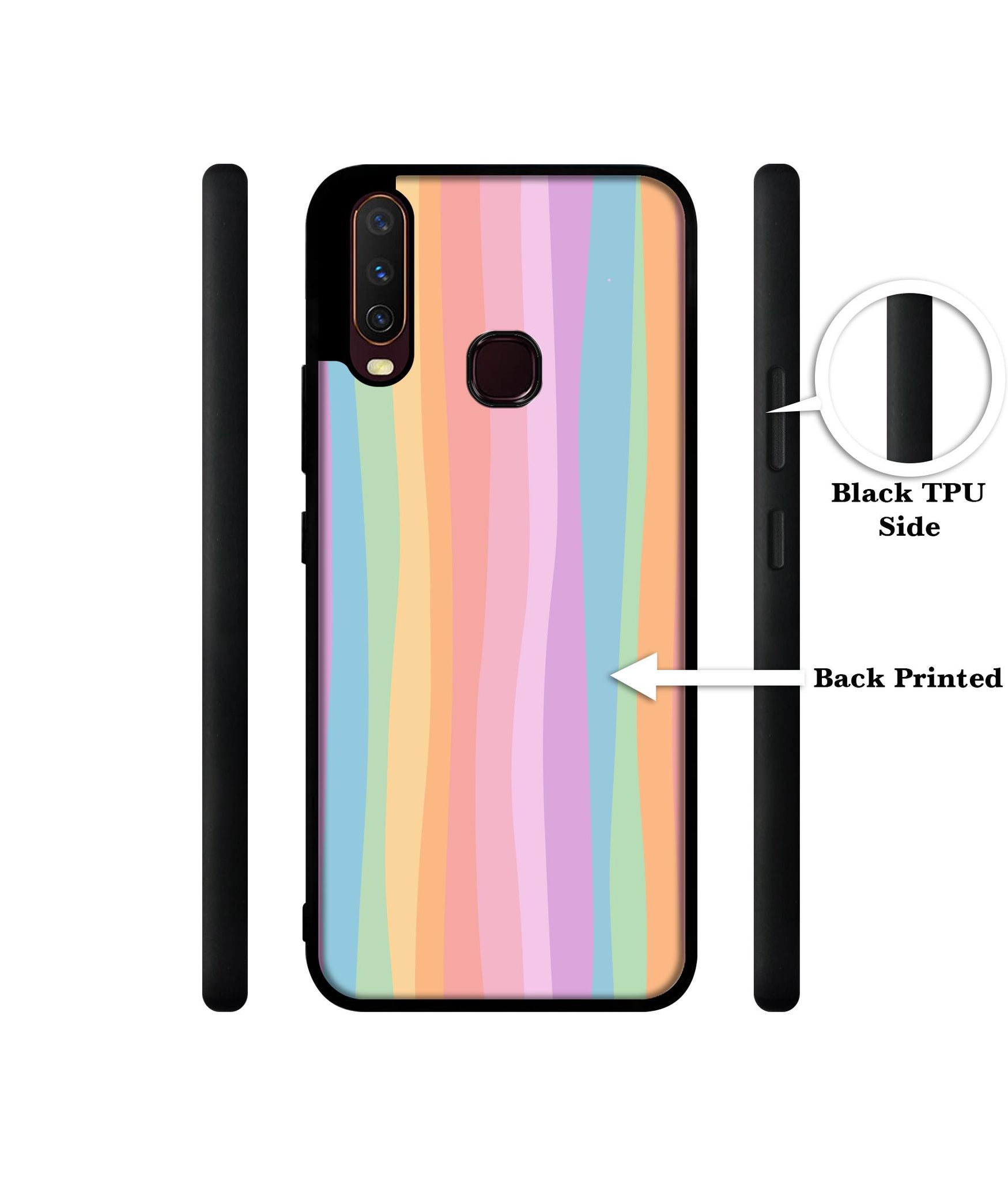 Cool Rainbow Design Designer 2D Printed Back Case Cover for Vivo Y17 / Y12 / Y15