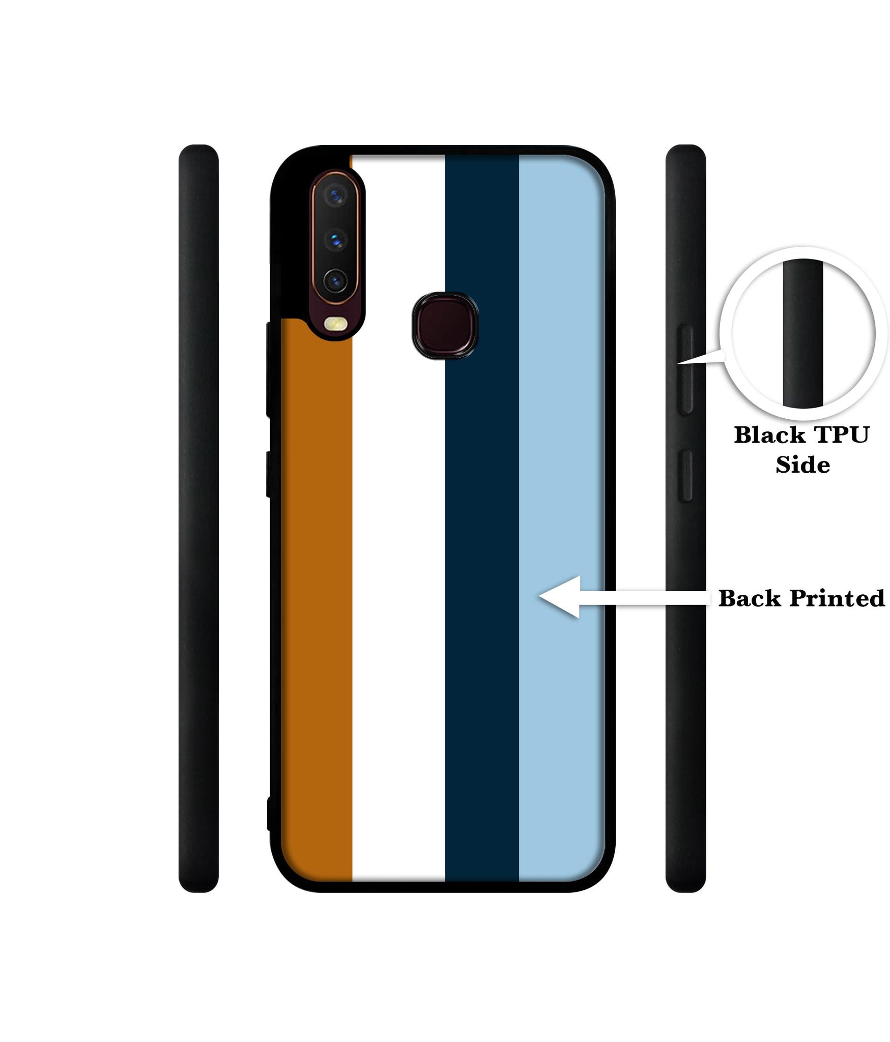 Color Stripes Design Designer 2D Printed Back Case Cover for Vivo Y17 / Y12 / Y15