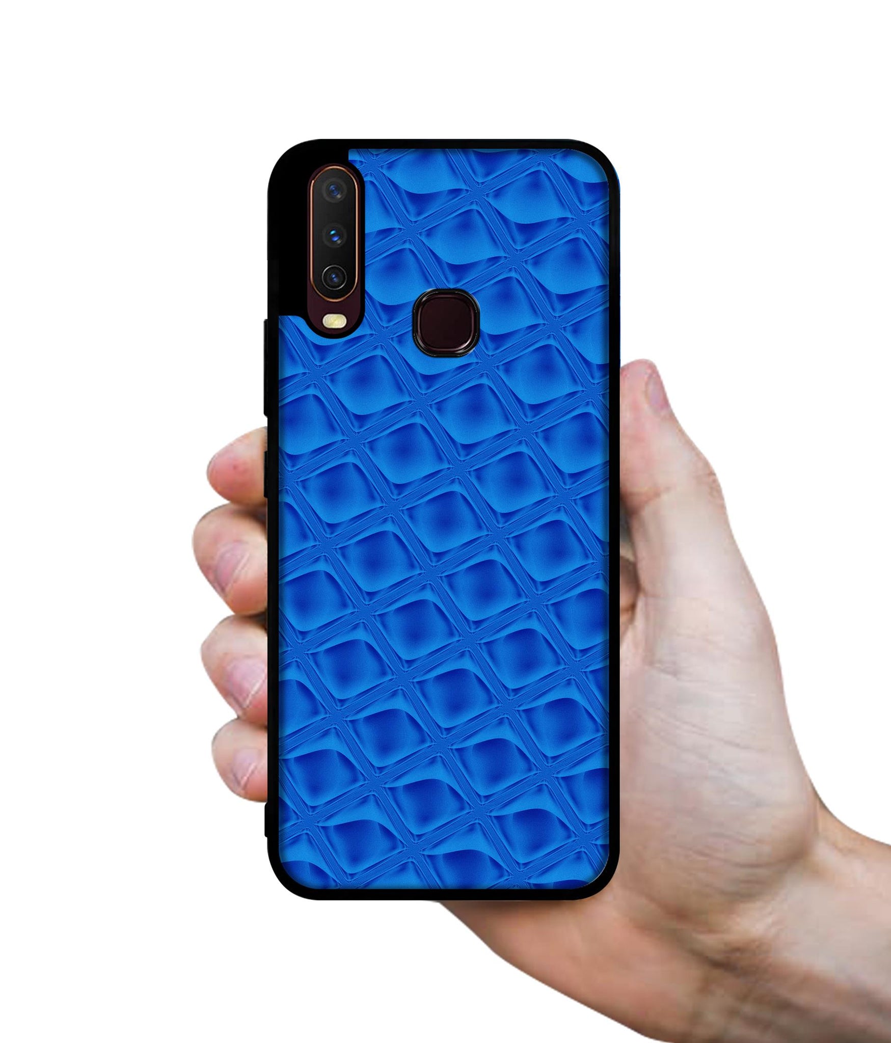 Blue Diamond Design Designer 2D Printed Back Case Cover for Vivo Y17 / Y12 / Y15