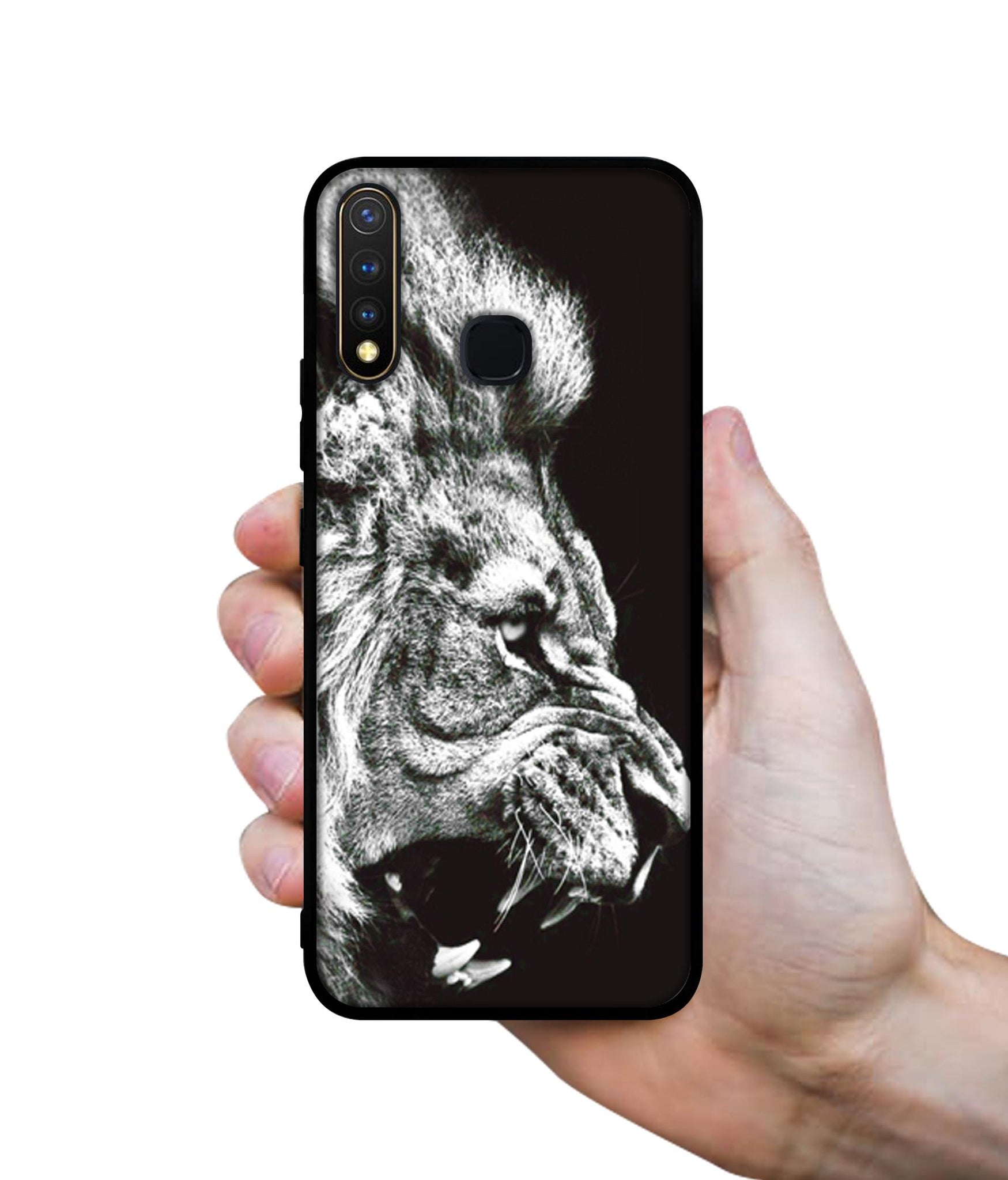 Angry Lion Design Designer 2D Printed Back Case Cover for Vivo Y19 4G / U3 4G / U20 4G