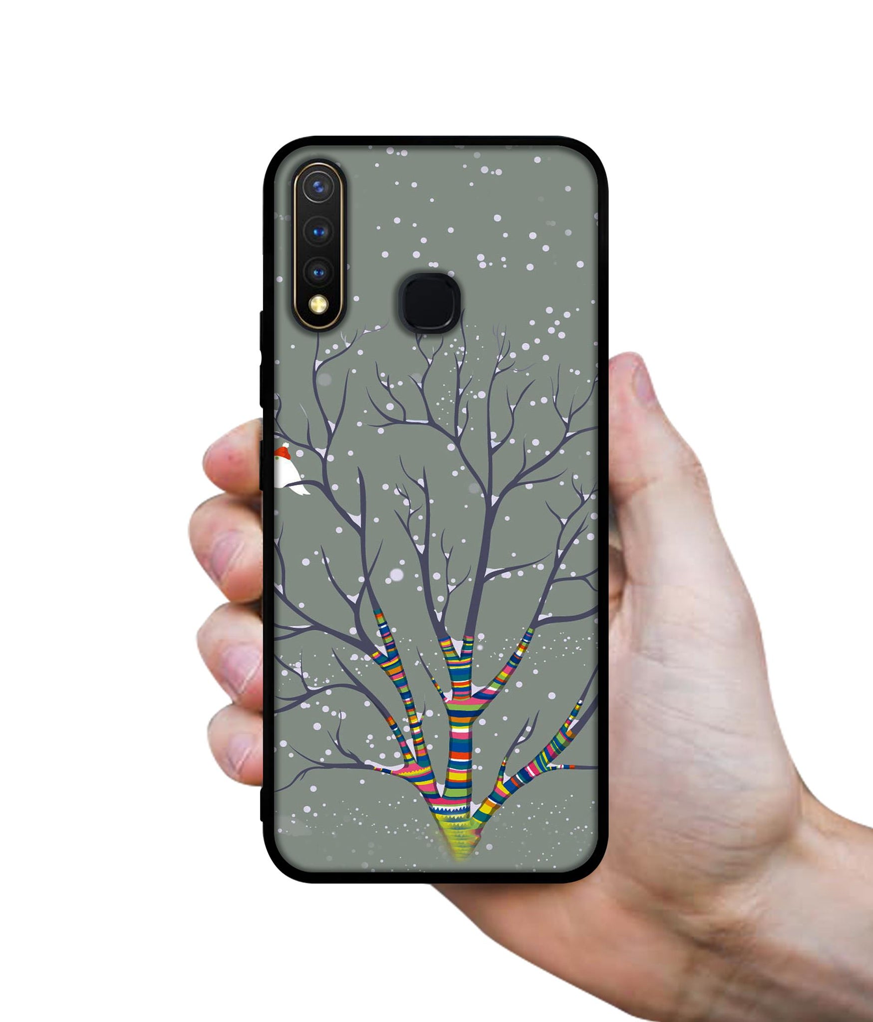 Winter Pattern Print Design Designer 2D Printed Back Case Cover for Vivo Y19 4G / U3 4G / U20 4G