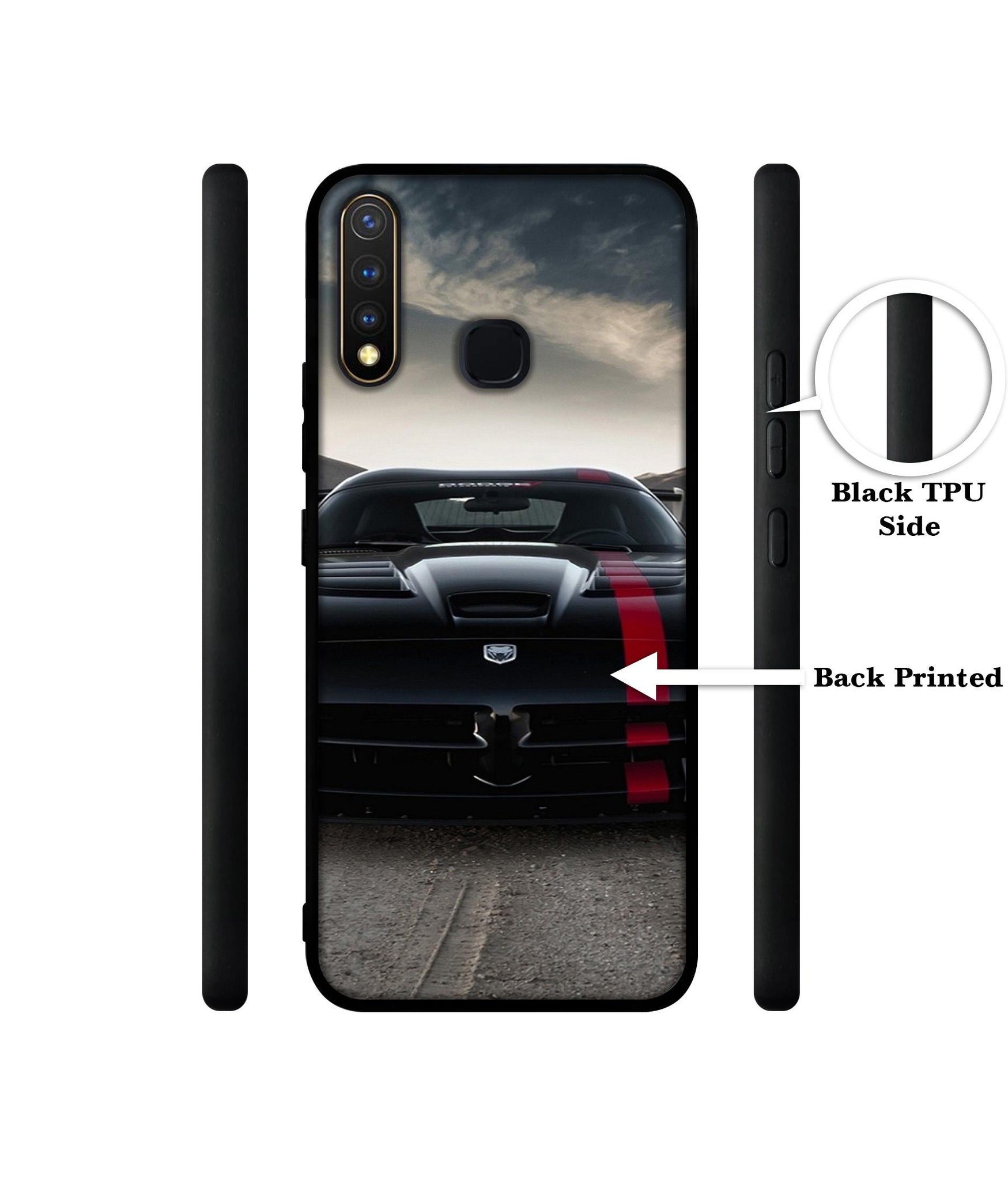 Sports Car Pattern Design Designer 2D Printed Back Case Cover for Vivo Y19 4G / U3 4G / U20 4G