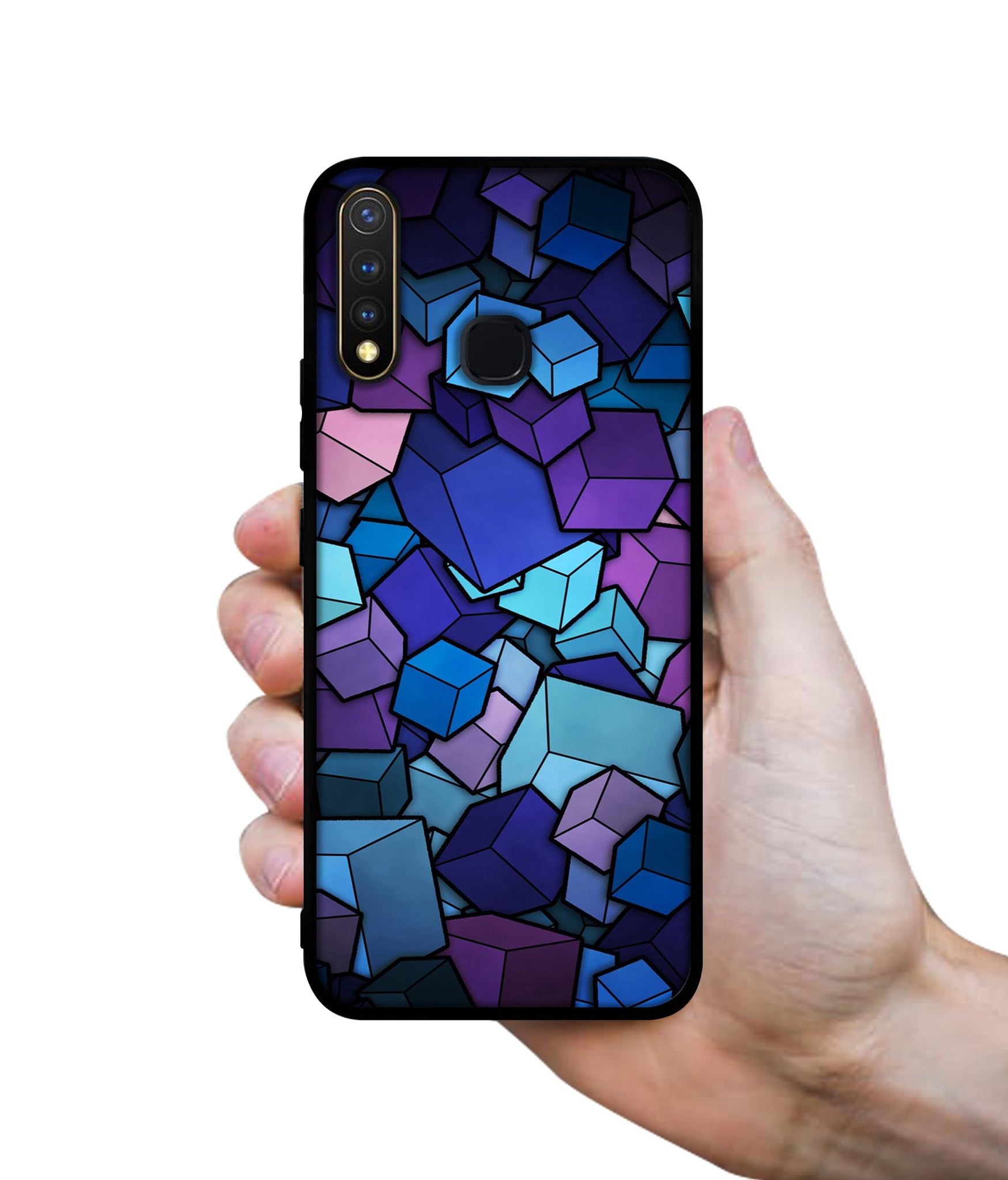 Color Box Design Designer 2D Printed Back Case Cover for Vivo Y19 4G / U3 4G / U20 4G