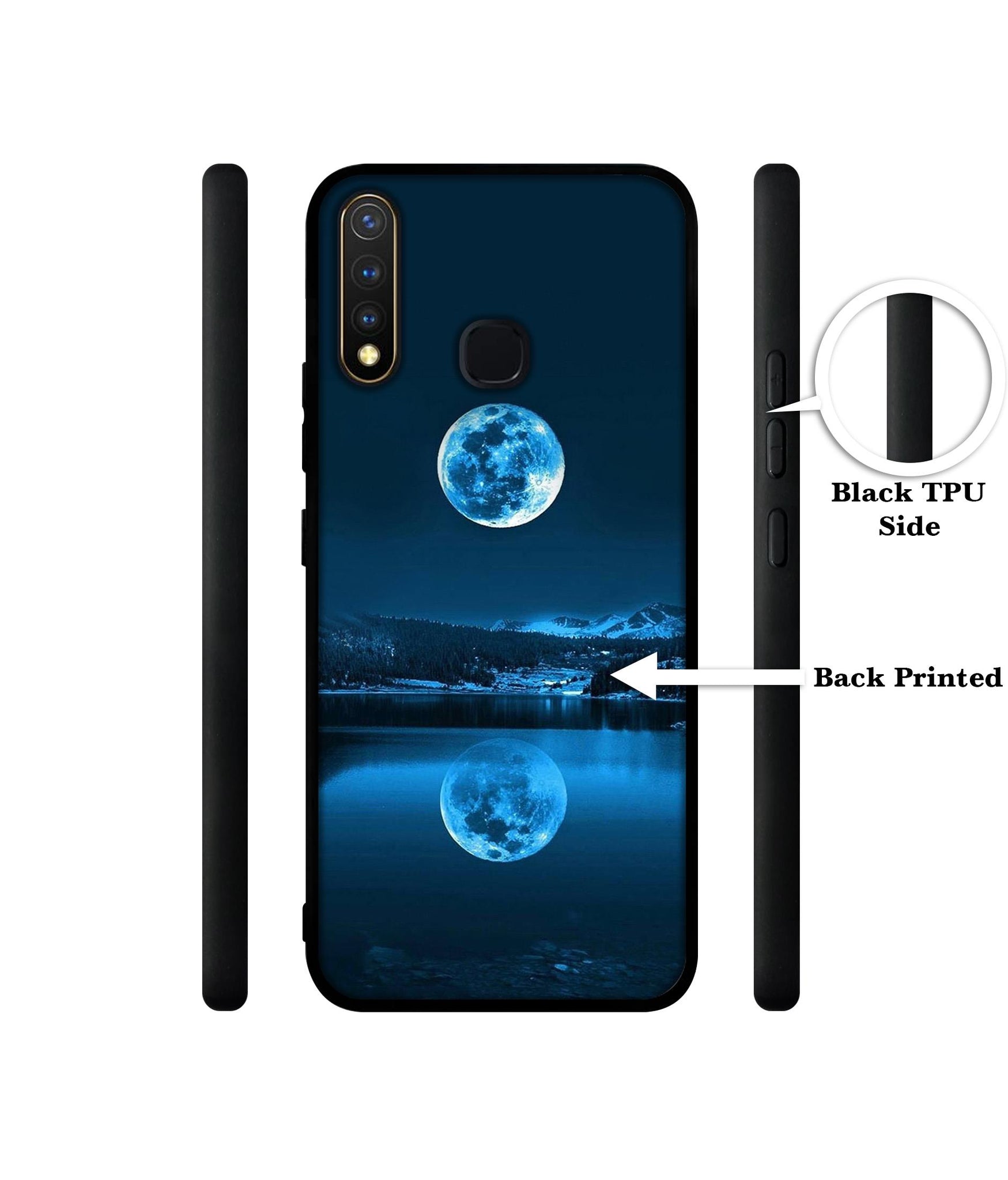 Moon Pattern Print Design Designer 2D Printed Back Case Cover for Vivo Y19 4G / U3 4G / U20 4G