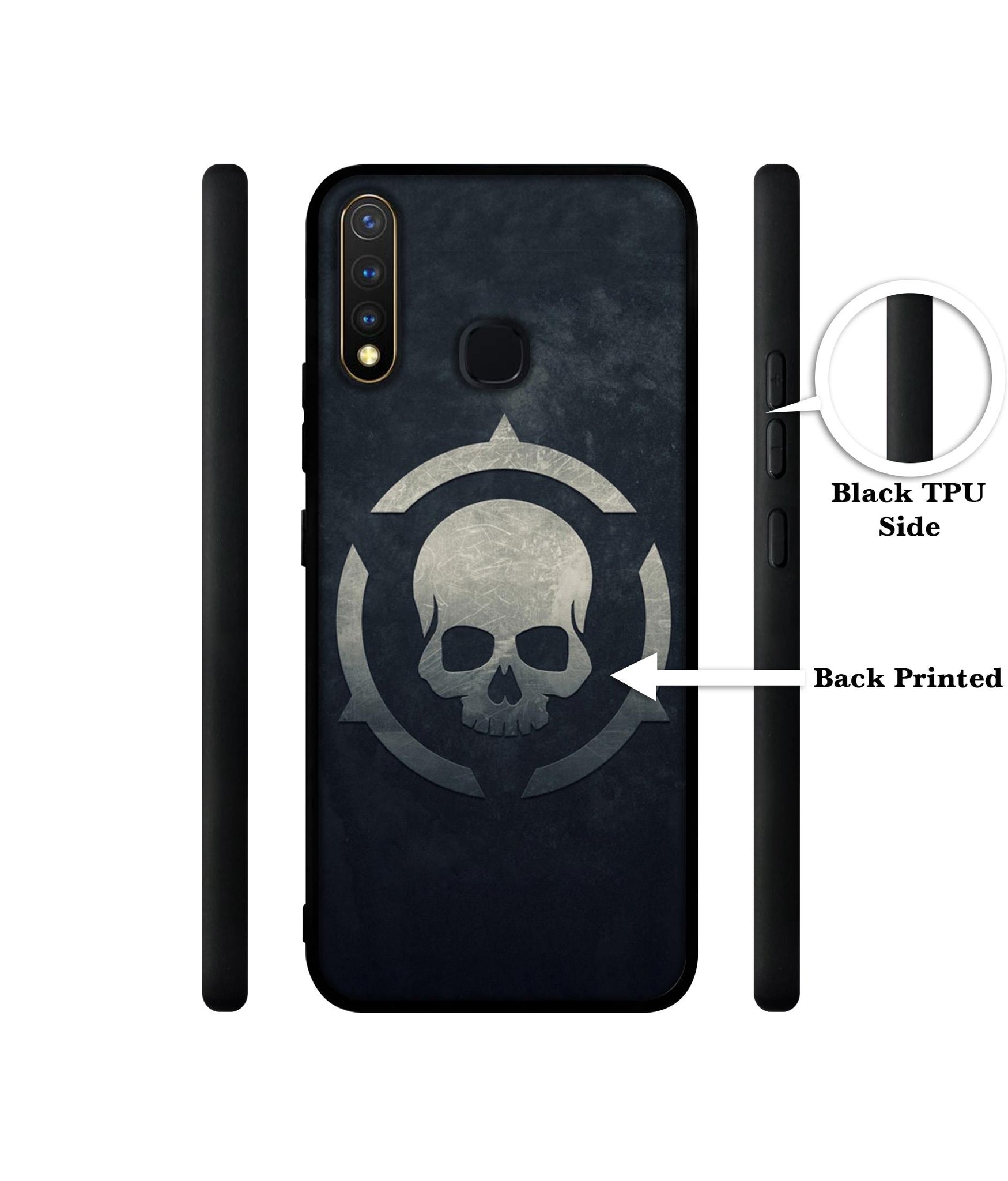 Skull Pattern Print Design Designer 2D Printed Back Case Cover for Vivo Y19 4G / U3 4G / U20 4G