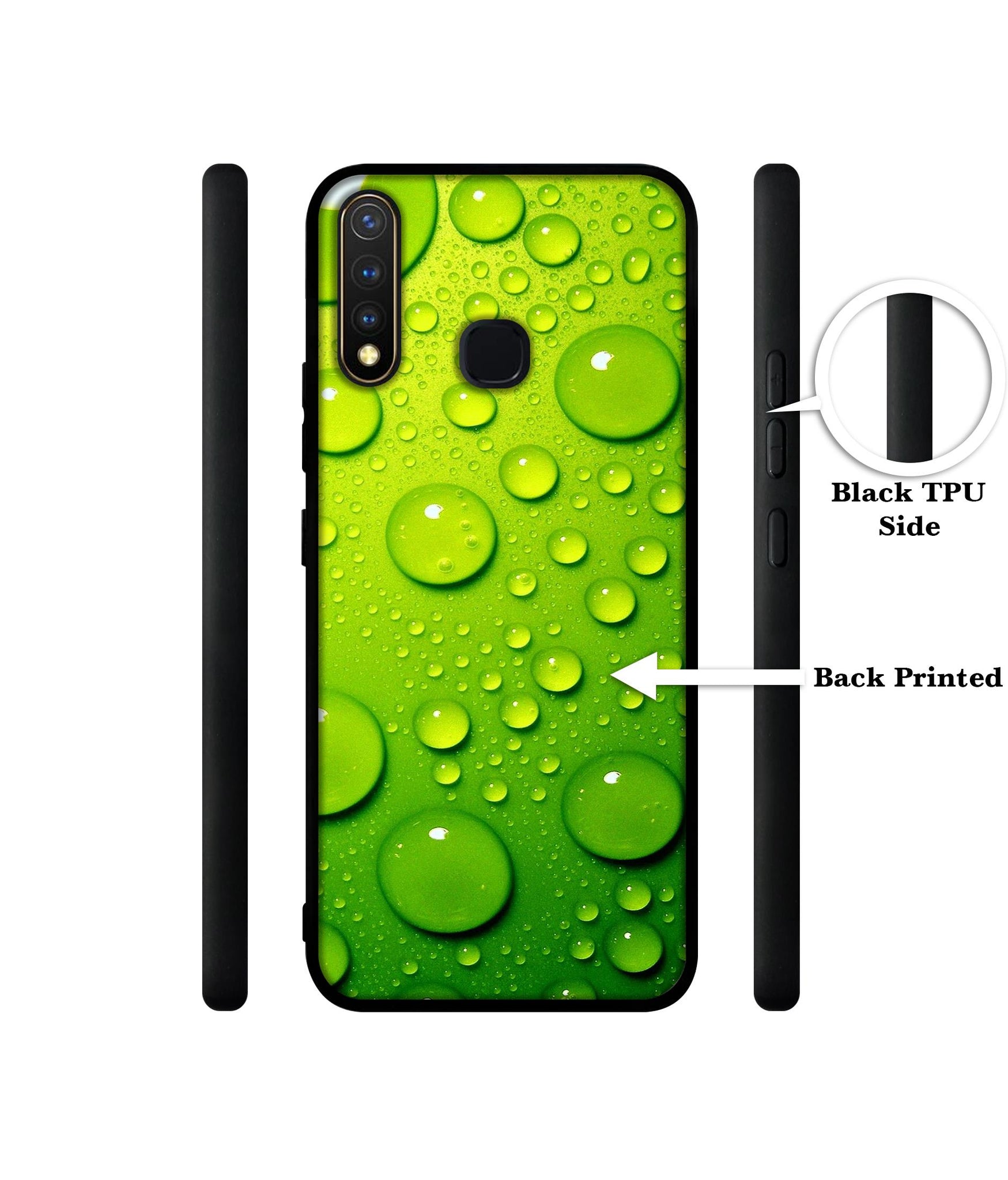 Green Bubbles Design Designer 2D Printed Back Case Cover for Vivo Y19 4G / U3 4G / U20 4G