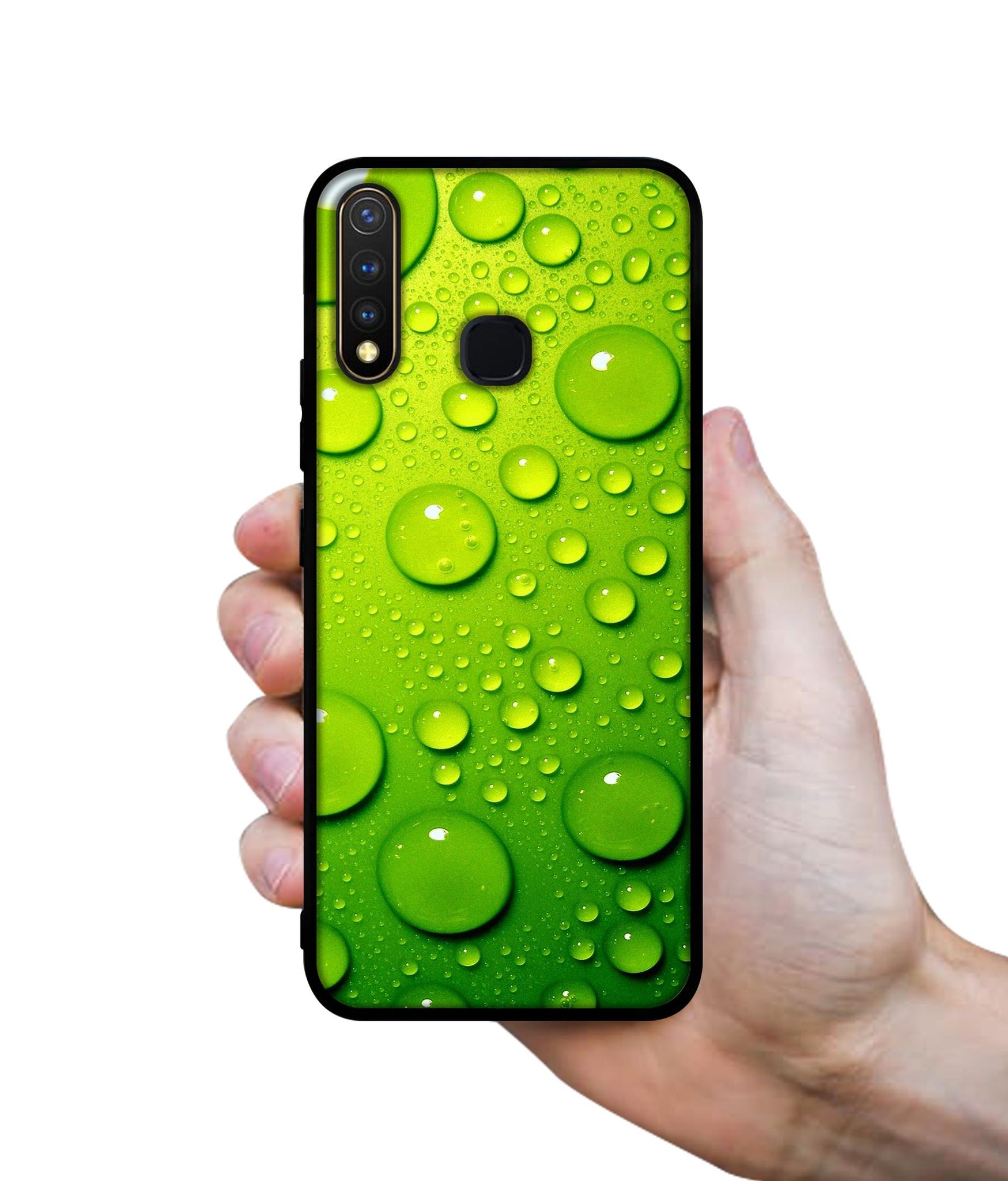 Green Bubbles Design Designer 2D Printed Back Case Cover for Vivo Y19 4G / U3 4G / U20 4G