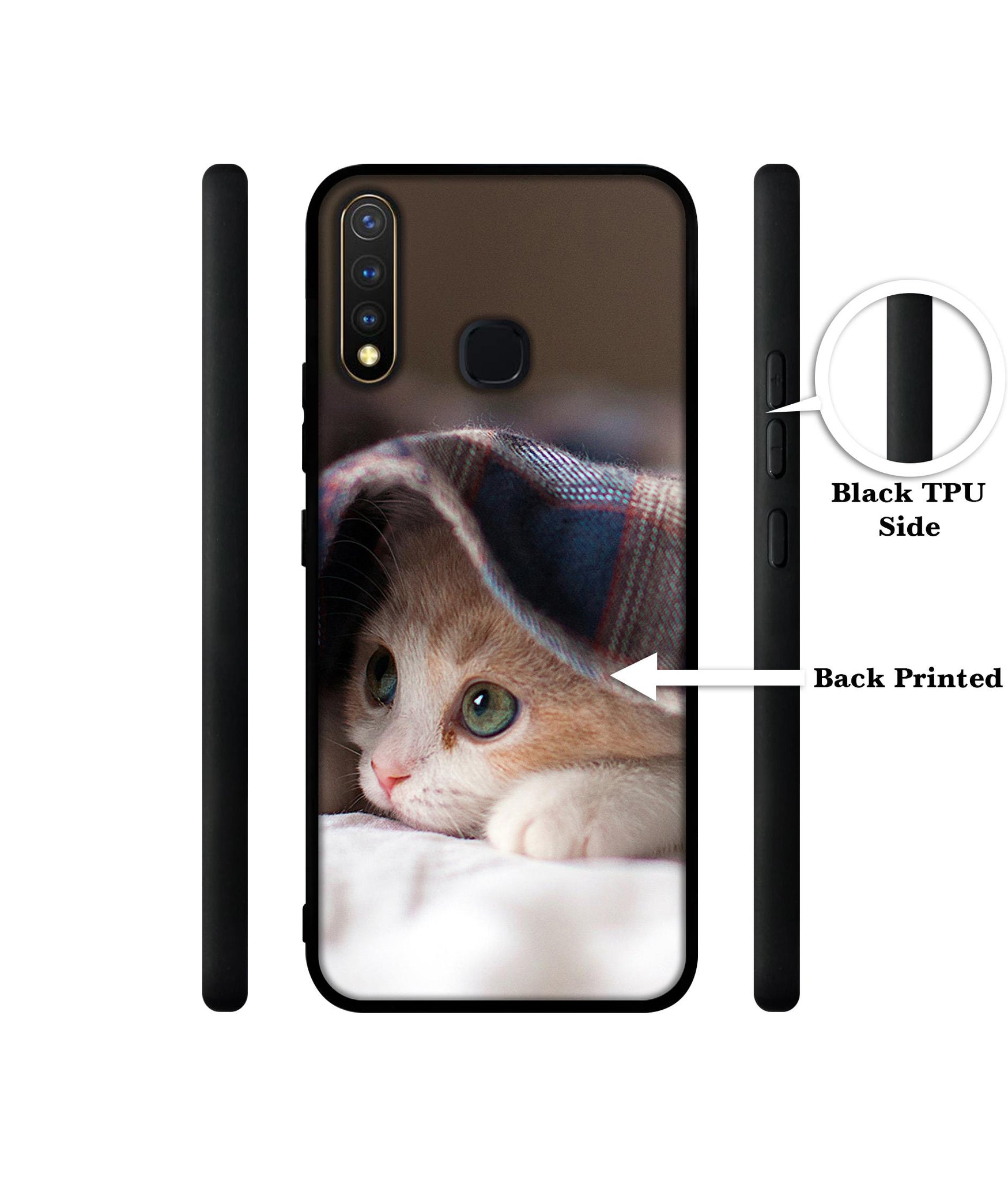 Sleepy Kitten Design Designer 2D Printed Back Case Cover for Vivo Y19 4G / U3 4G / U20 4G