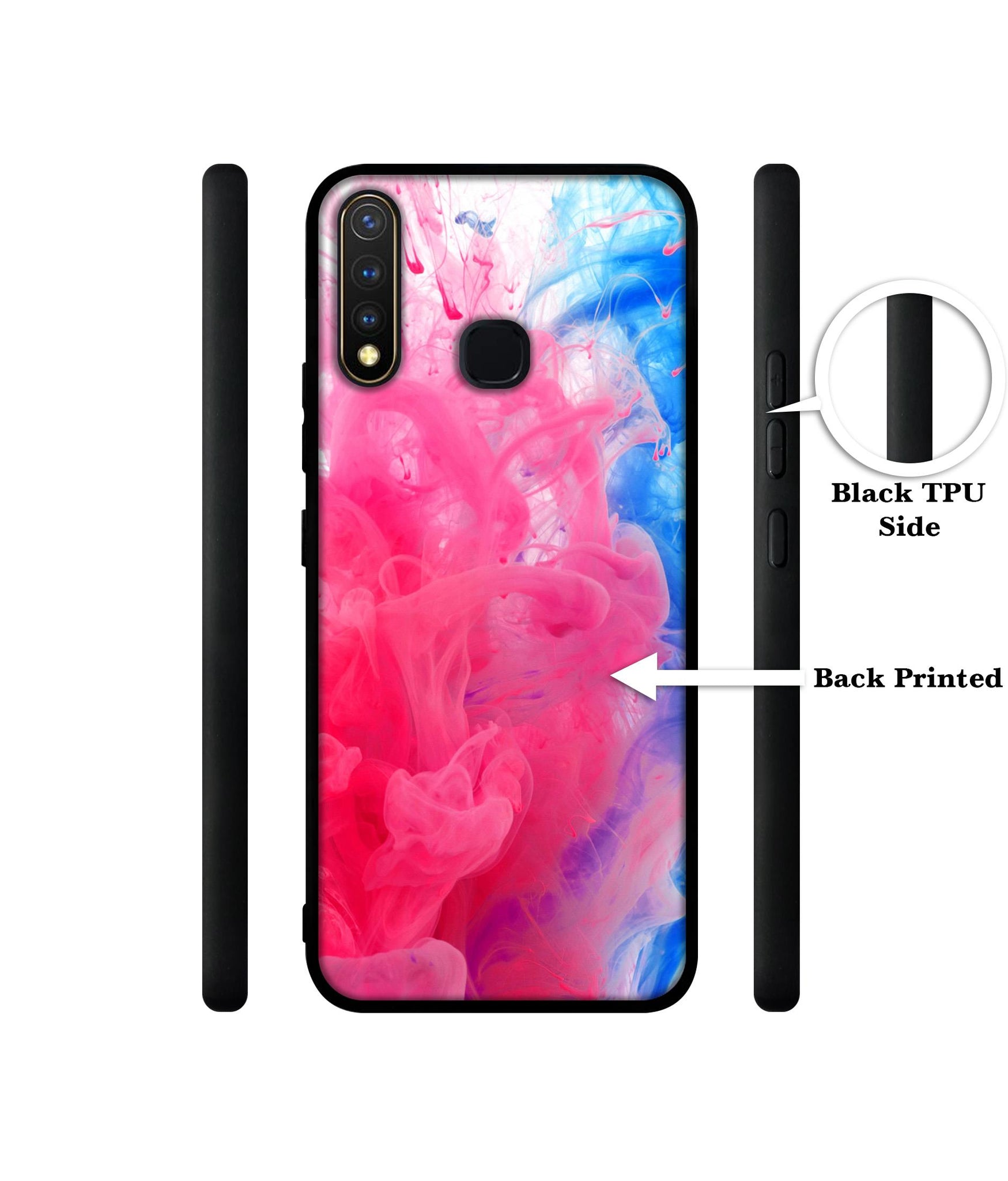 Fractal Paint Design Designer 2D Printed Back Case Cover for Vivo Y19 4G / U3 4G / U20 4G