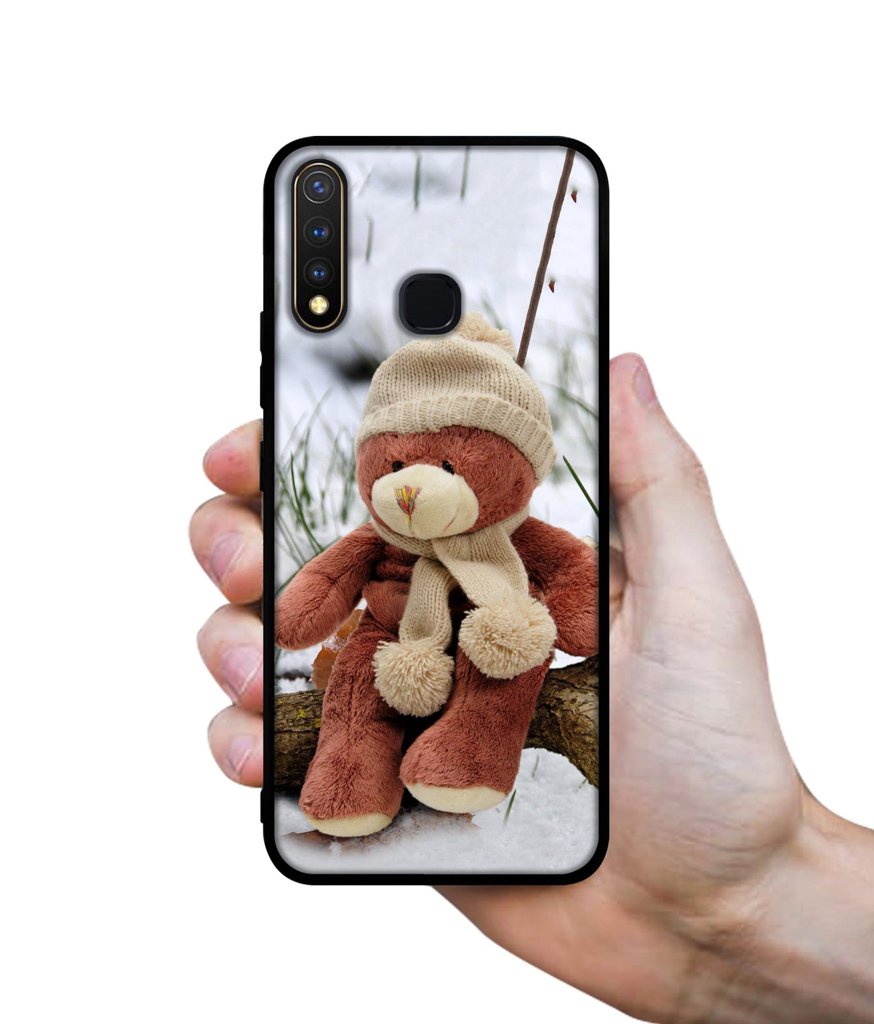 Woolen Bear Design Designer 2D Printed Back Case Cover for Vivo Y19 4G / U3 4G / U20 4G