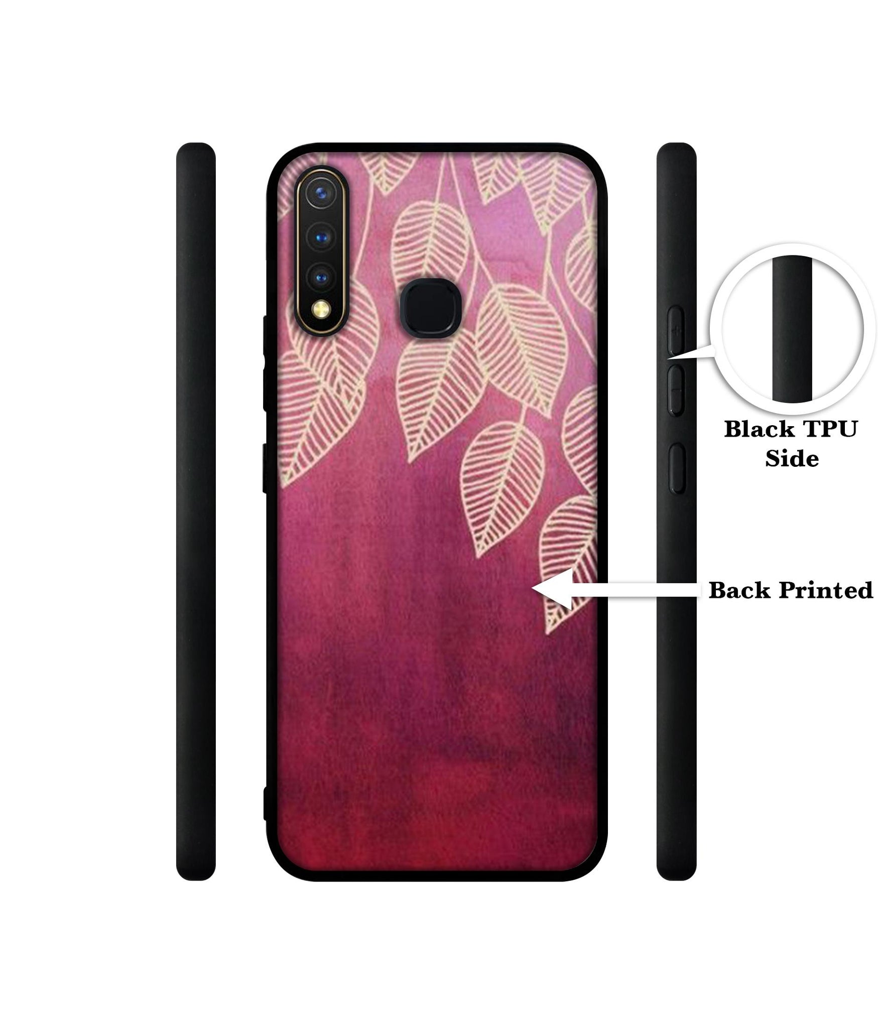 Leaf Pattern Design Designer 2D Printed Back Case Cover for Vivo Y19 4G / U3 4G / U20 4G