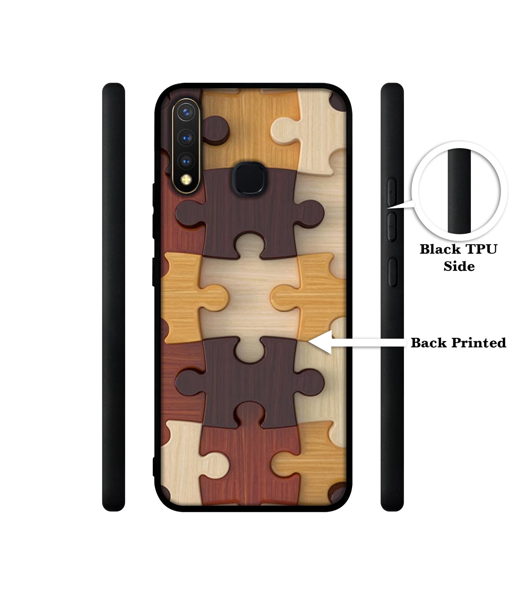 Puzzle Pattern Design Designer 2D Printed Back Case Cover for Vivo Y19 4G / U3 4G / U20 4G