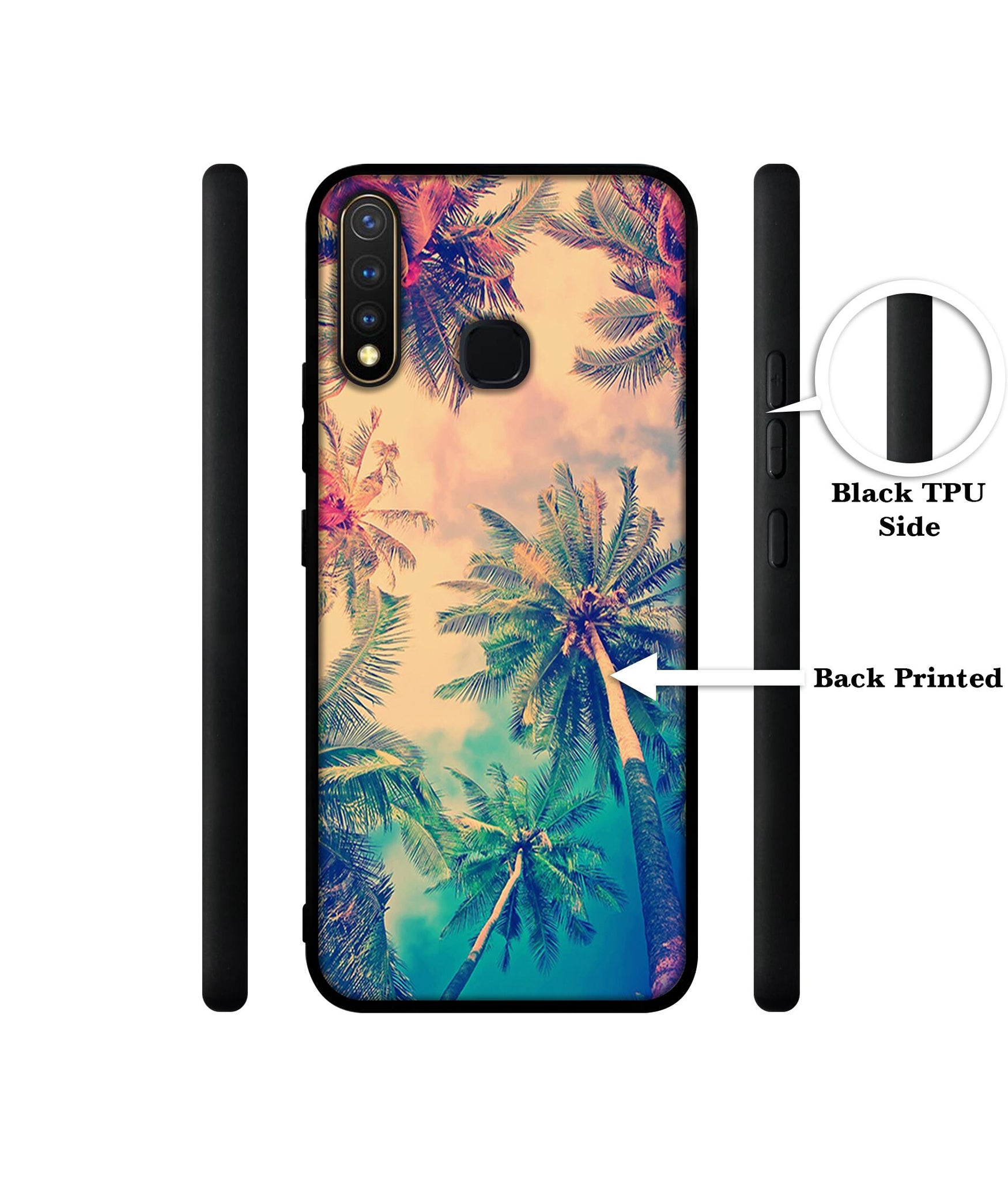 Trees Design Designer 2D Printed Back Case Cover for Vivo Y19 4G / U3 4G / U20 4G