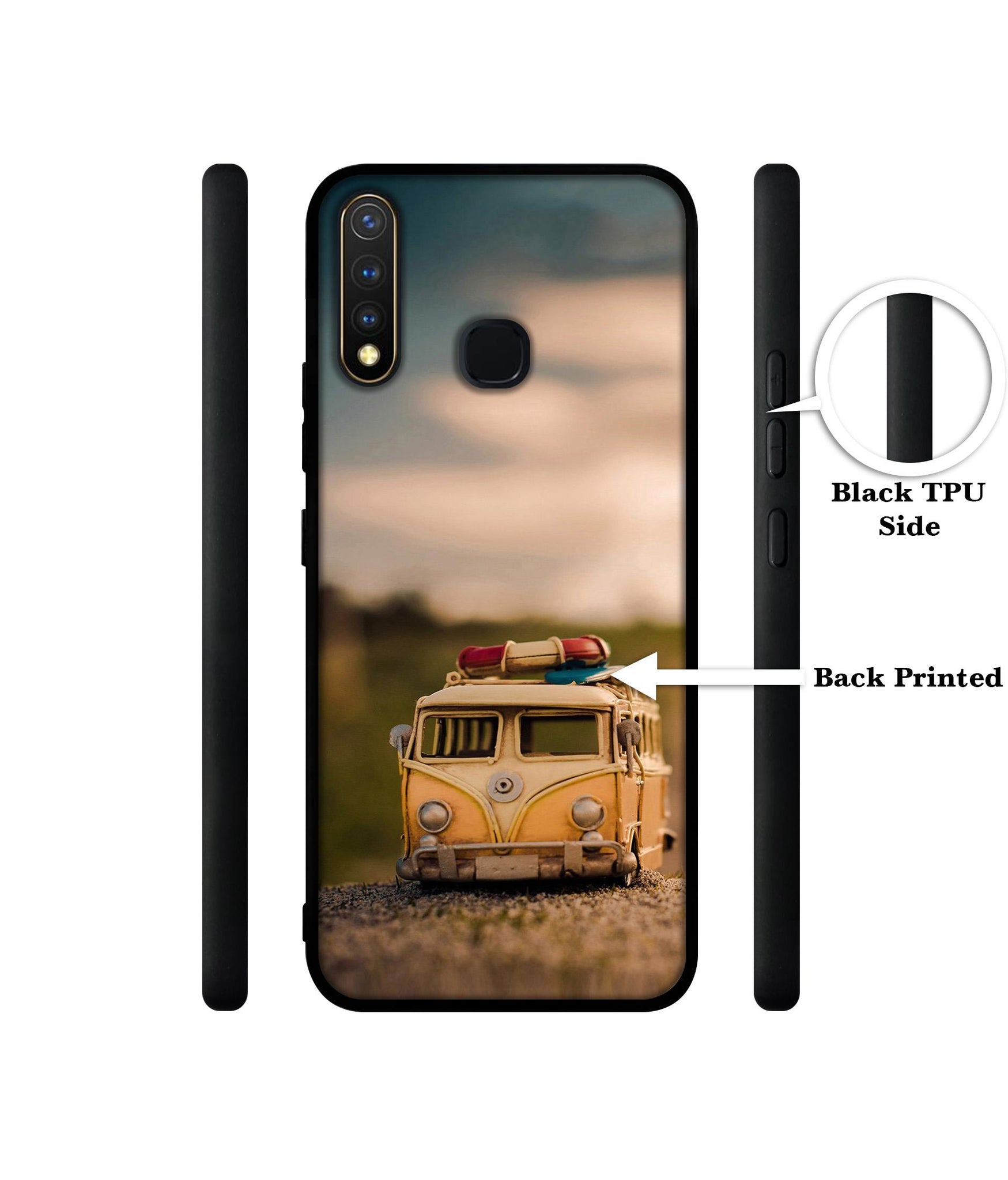 Toy Car Design Designer 2D Printed Back Case Cover for Vivo Y19 4G / U3 4G / U20 4G