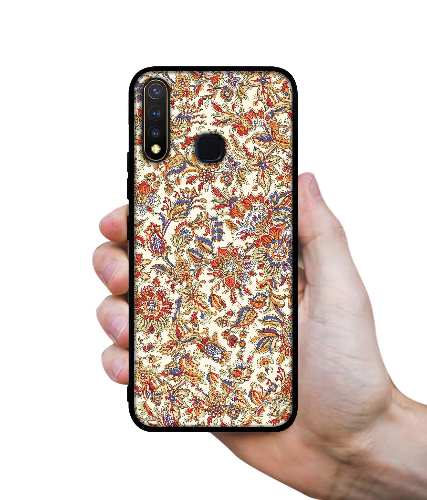 Floral Design Designer 2D Printed Back Case Cover for Vivo Y19 4G / U3 4G / U20 4G