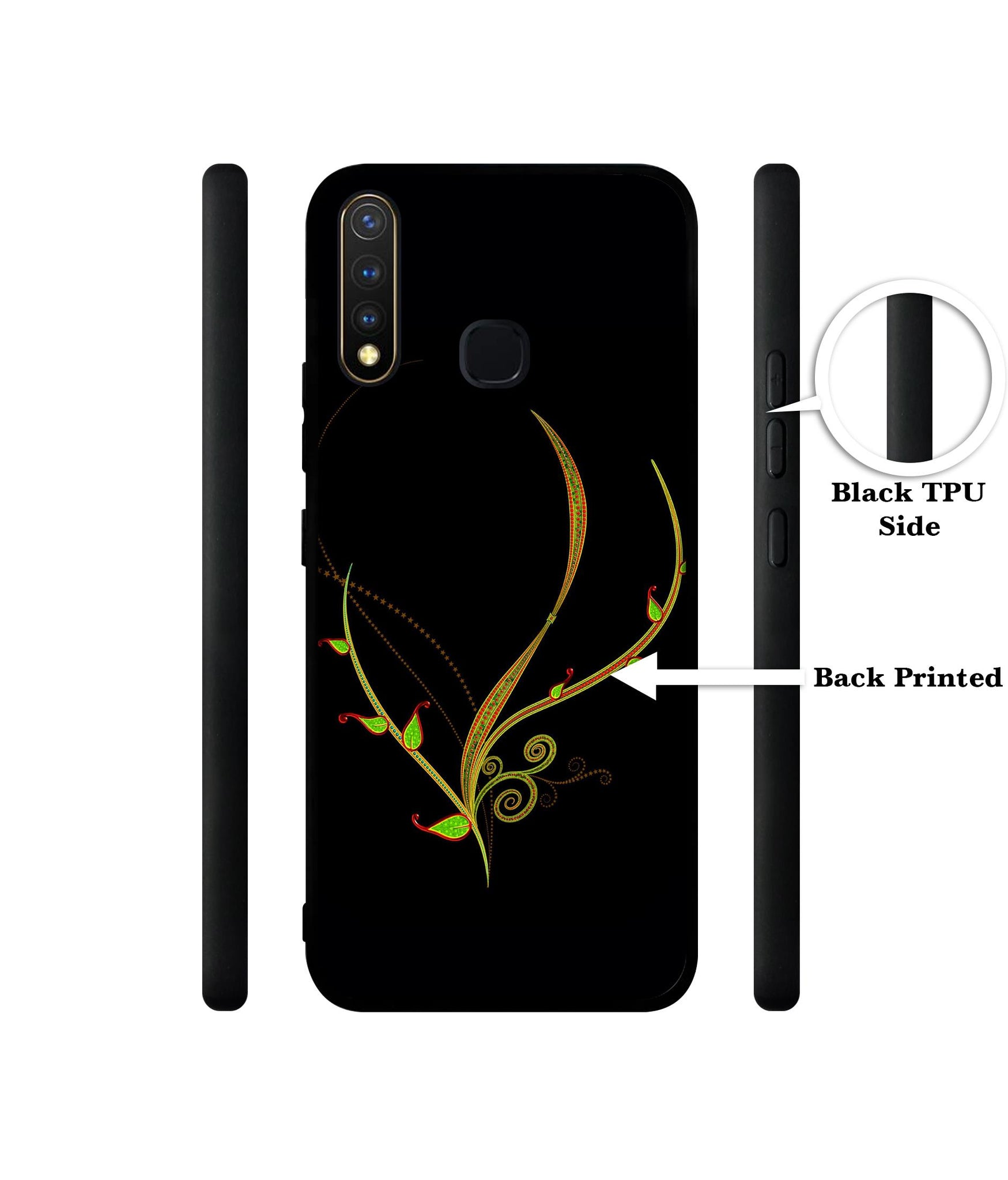 Yellow Pattern Design Designer 2D Printed Back Case Cover for Vivo Y19 4G / U3 4G / U20 4G
