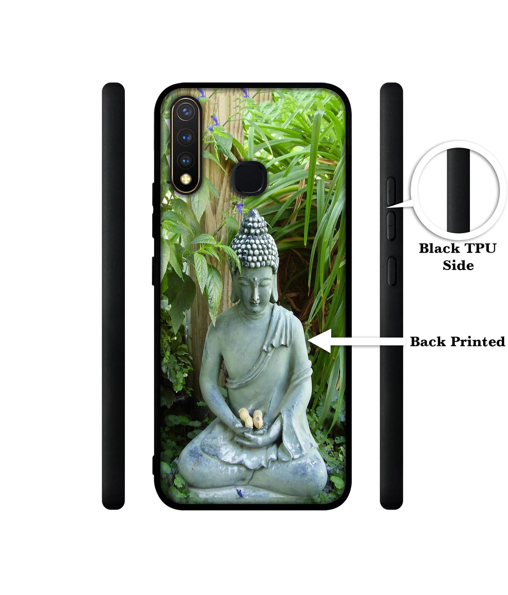 Buddhism Design Designer 2D Printed Back Case Cover for Vivo Y19 4G / U3 4G / U20 4G