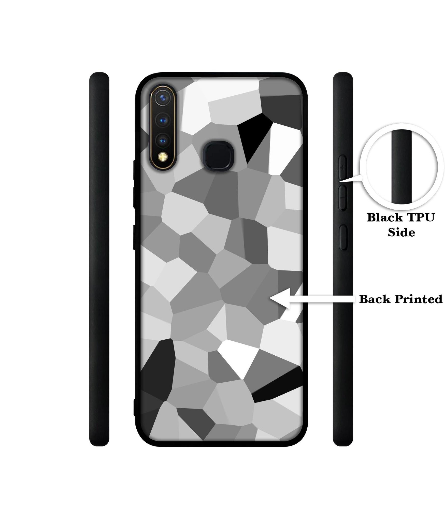 Black & White Mathematical Shape Design Designer 2D Printed Back Case Cover for Vivo Y19 4G / U3 4G / U20 4G