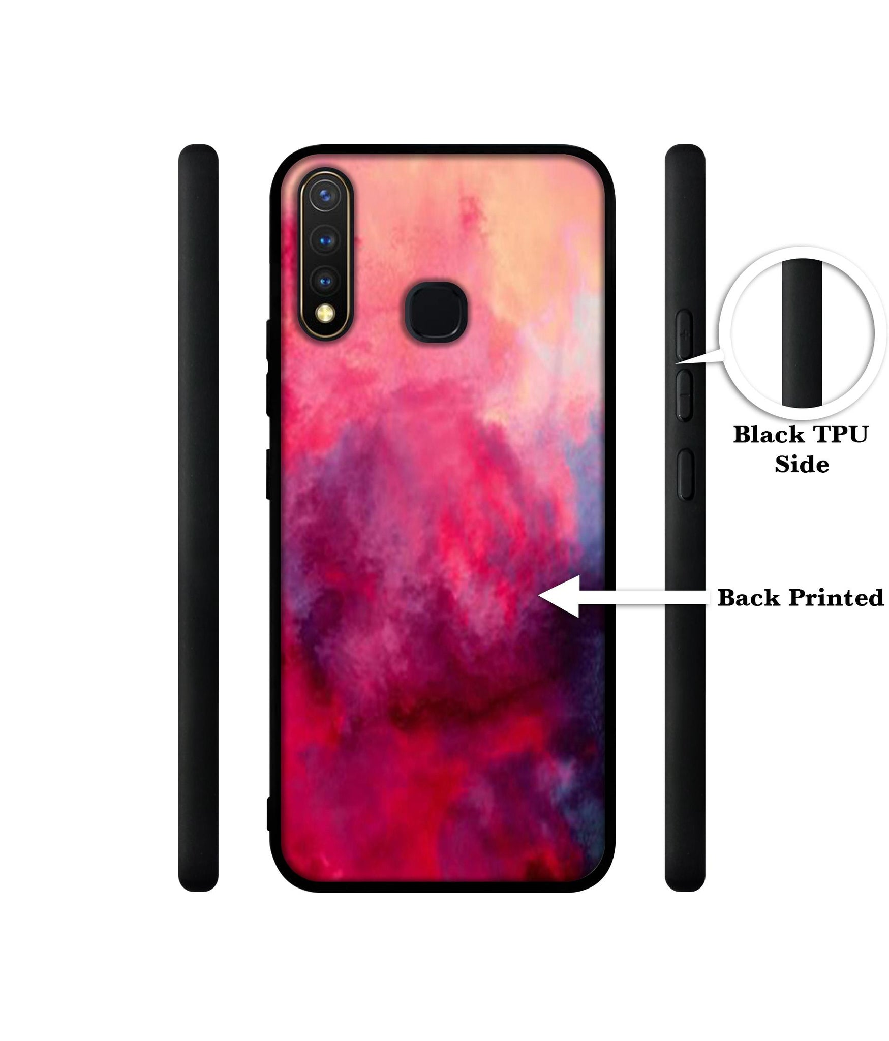 Holi Color Design Designer 2D Printed Back Case Cover for Vivo Y19 4G / U3 4G / U20 4G