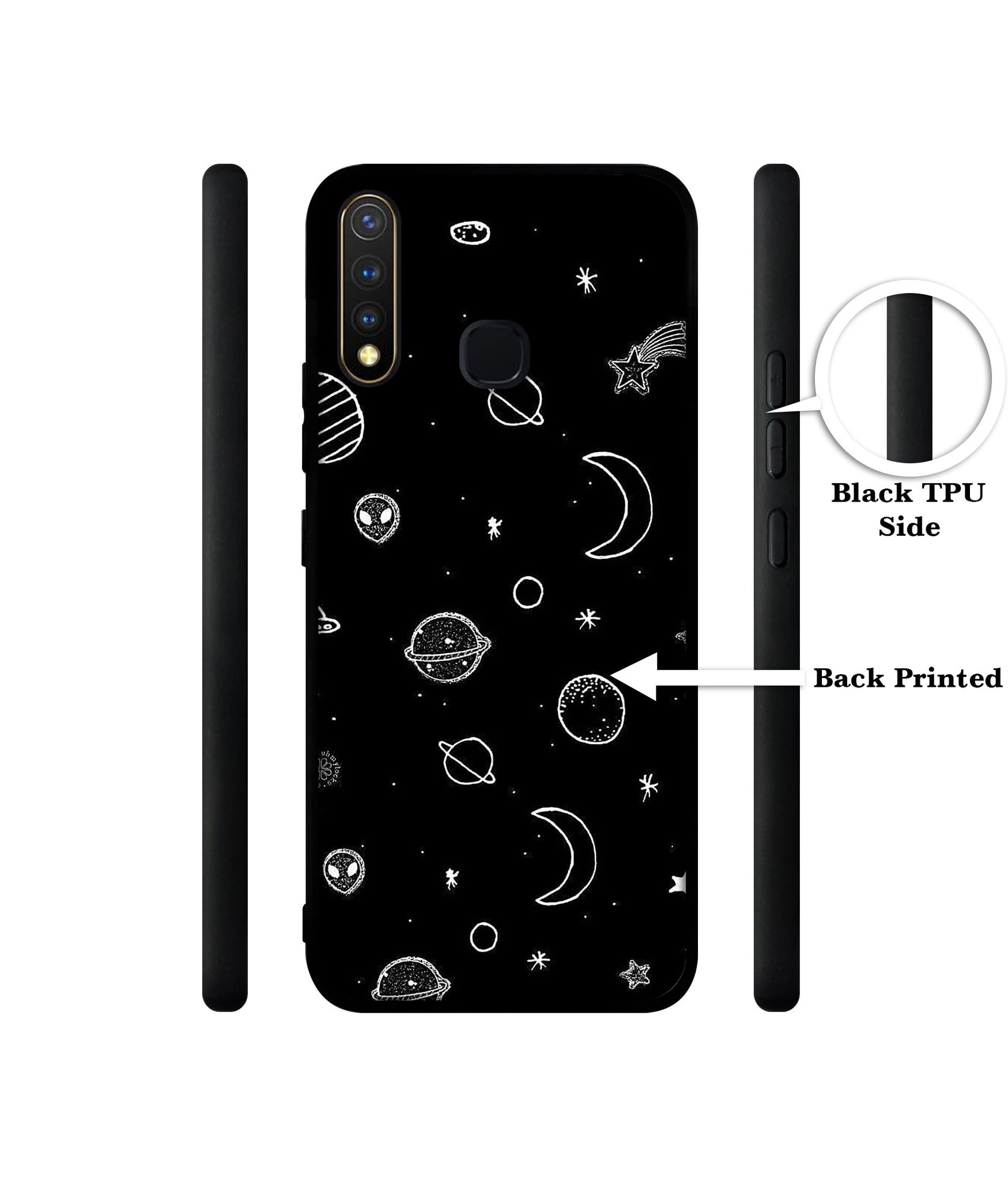 Space Stars Universe Design Designer 2D Printed Back Case Cover for Vivo Y19 4G / U3 4G / U20 4G