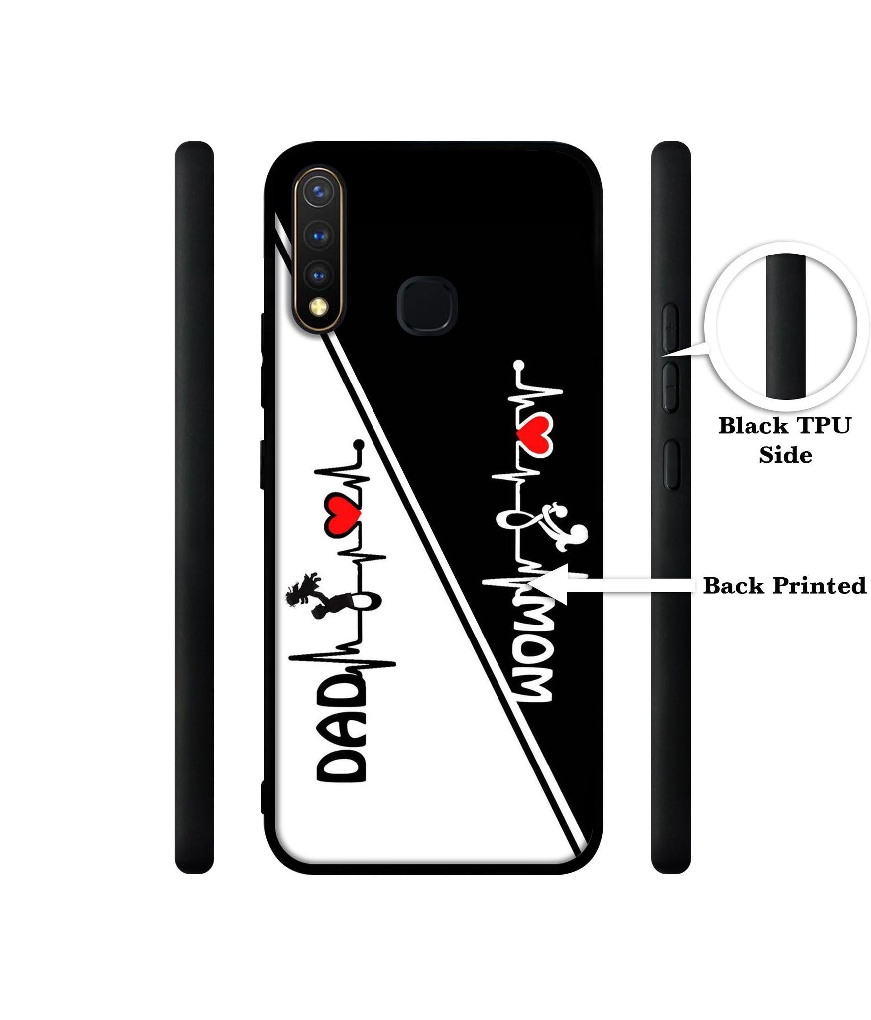Mom and Dad Lover Design Designer 2D Printed Back Case Cover for Vivo Y19 4G / U3 4G / U20 4G