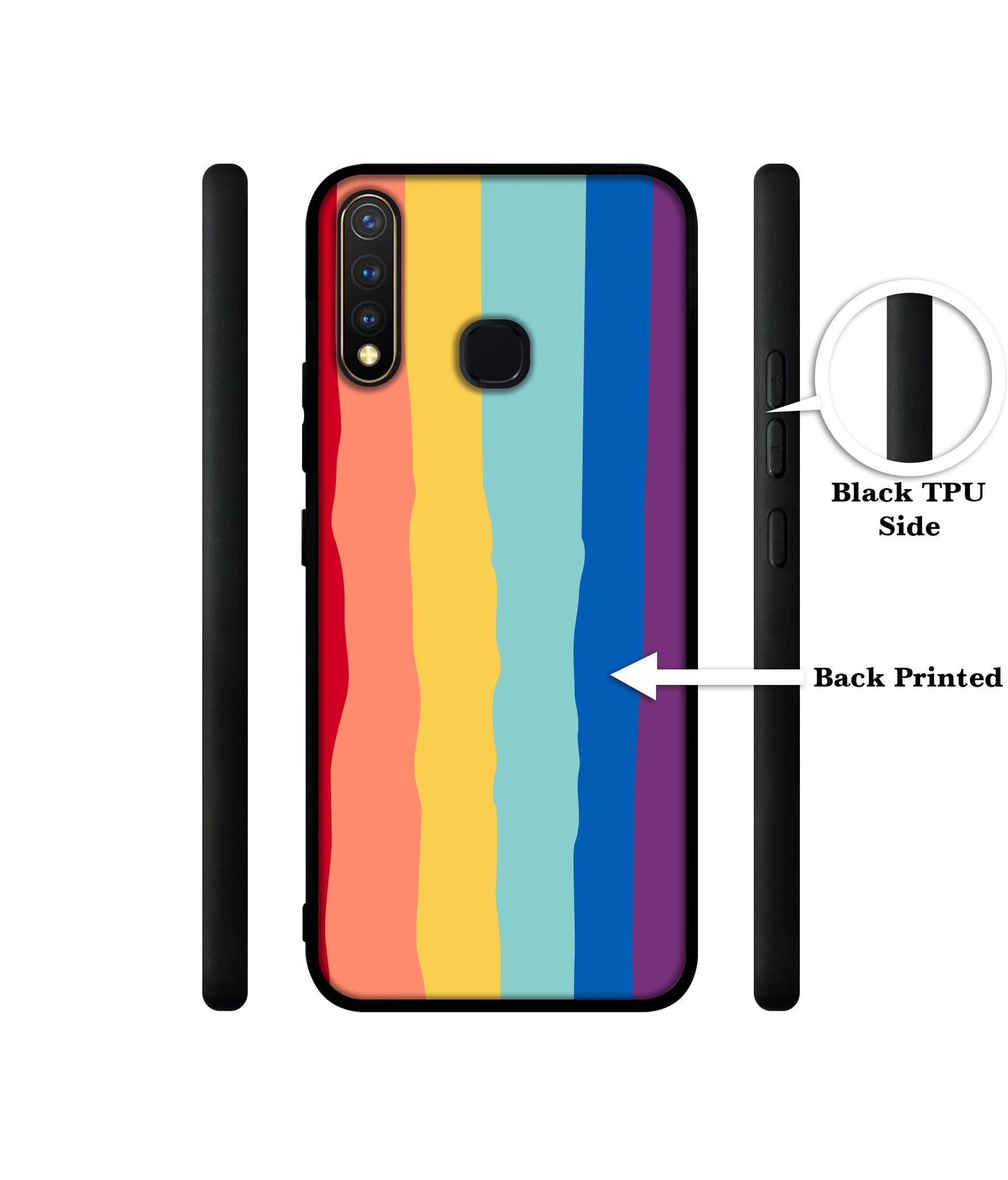 Rainbow Design Designer 2D Printed Back Case Cover for Vivo Y19 4G / U3 4G / U20 4G