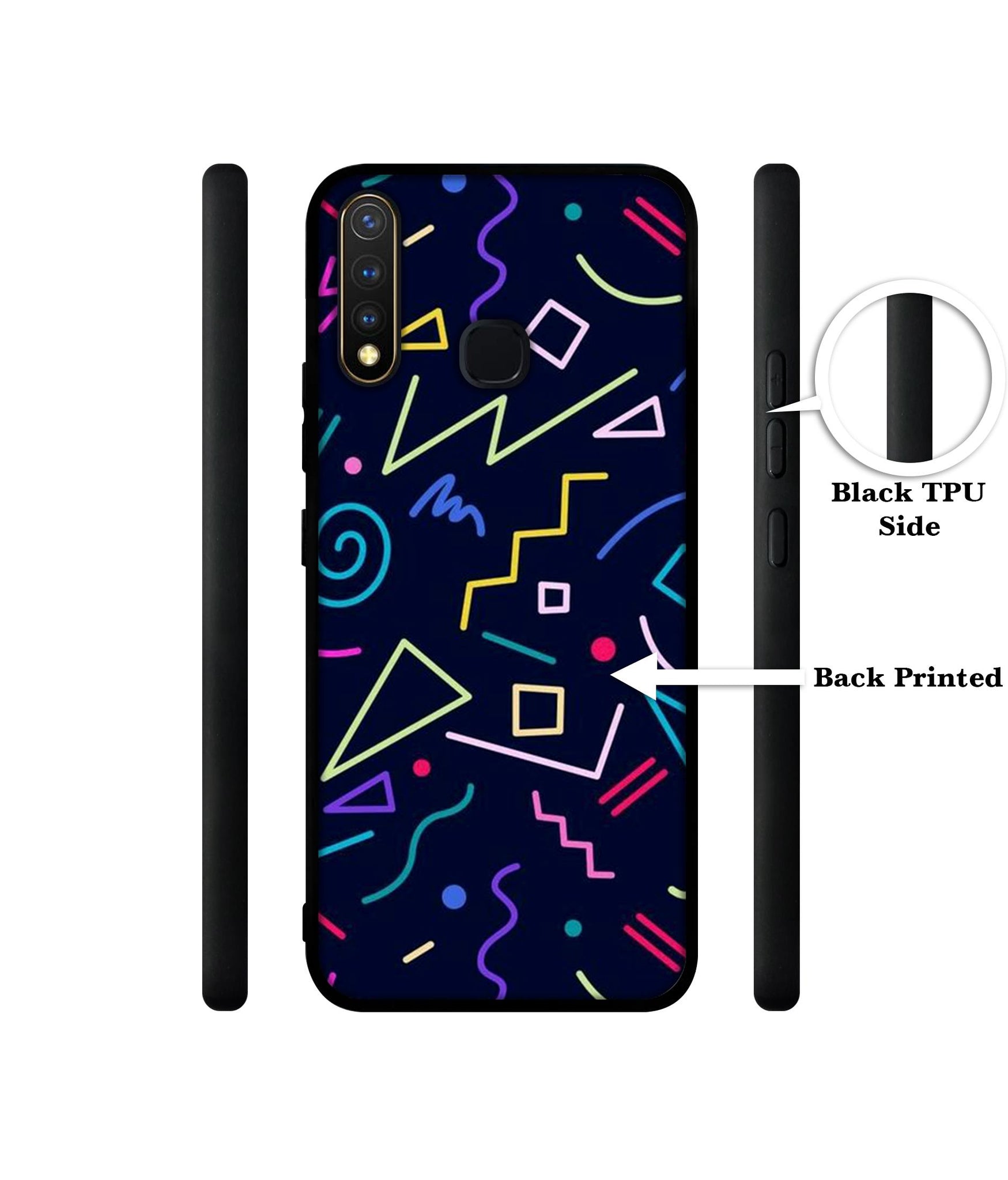 Retro Abstract Design Designer 2D Printed Back Case Cover for Vivo Y19 4G / U3 4G / U20 4G