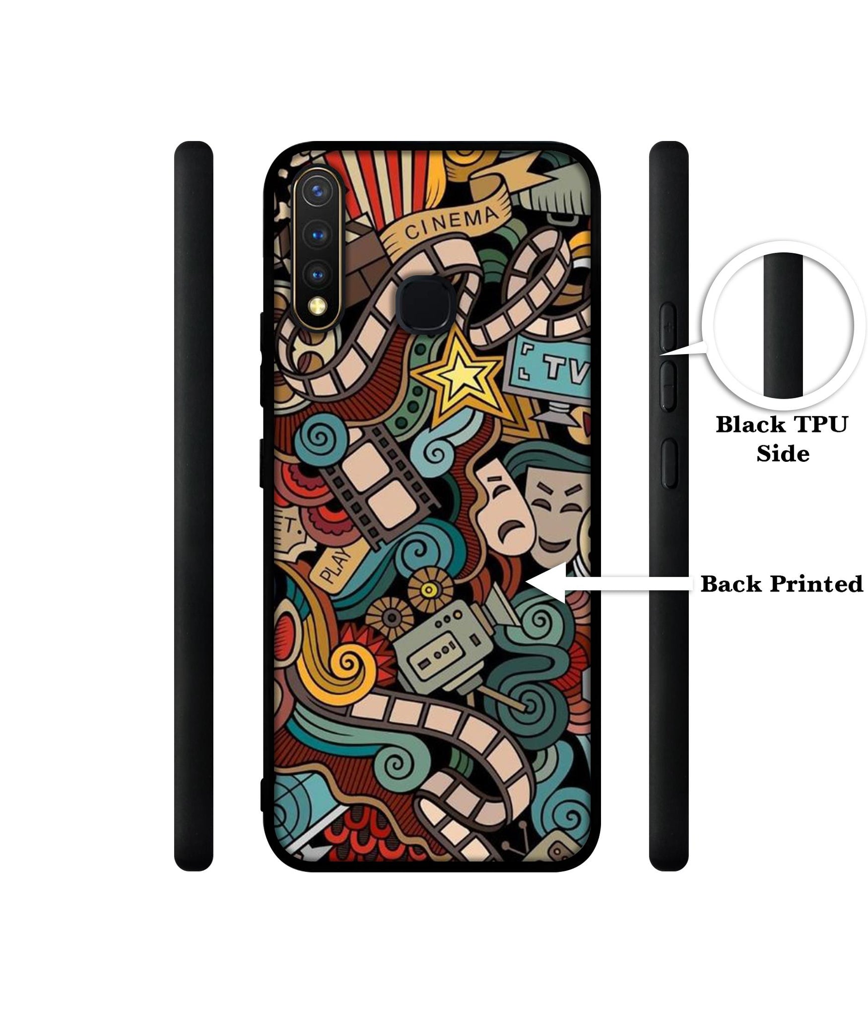 Movies Design Designer 2D Printed Back Case Cover for Vivo Y19 4G / U3 4G / U20 4G