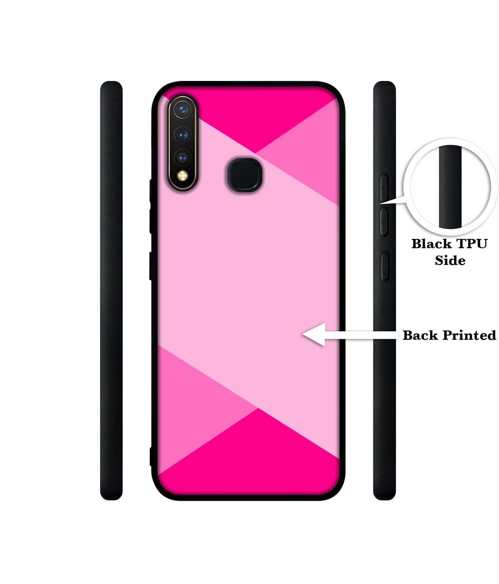 Pink Cross Vector Design Designer 2D Printed Back Case Cover for Vivo Y19 4G / U3 4G / U20 4G