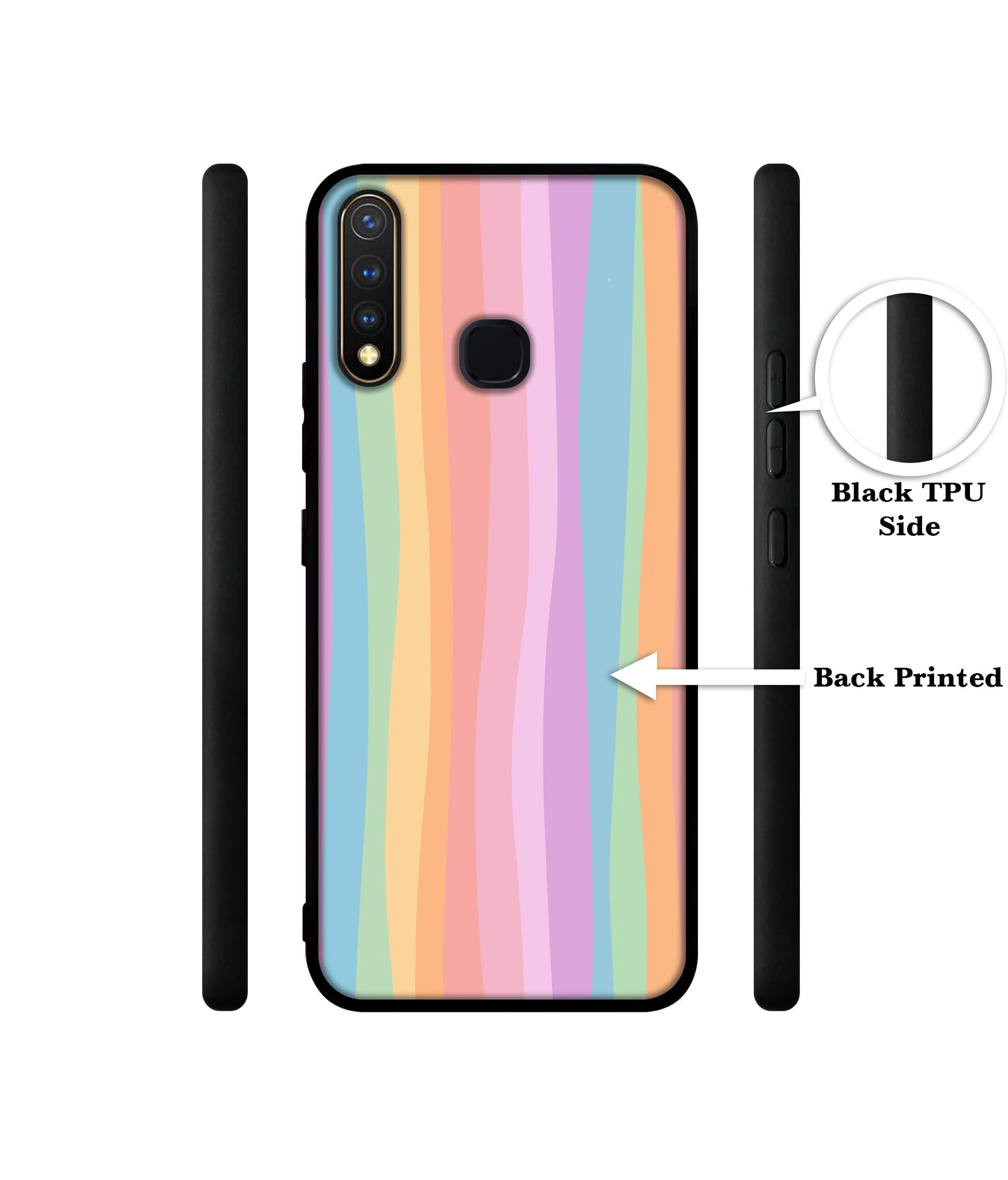 Cool Rainbow Design Designer 2D Printed Back Case Cover for Vivo Y19 4G / U3 4G / U20 4G