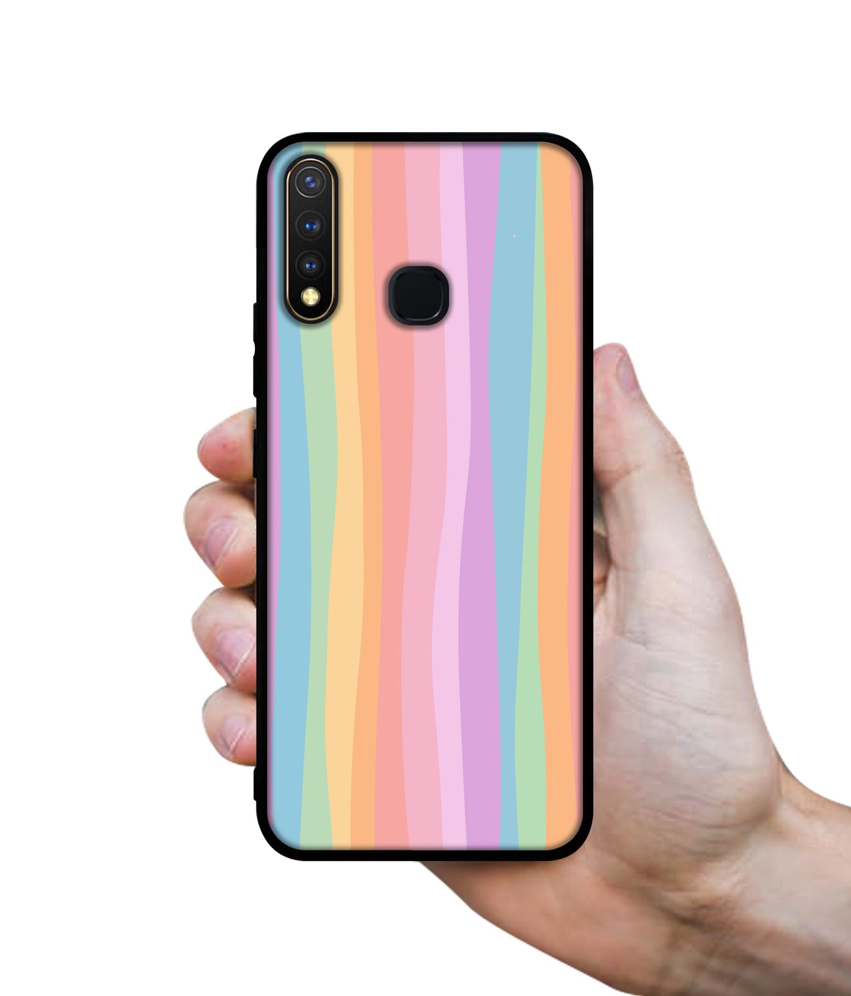 Cool Rainbow Design Designer 2D Printed Back Case Cover for Vivo Y19 4G / U3 4G / U20 4G