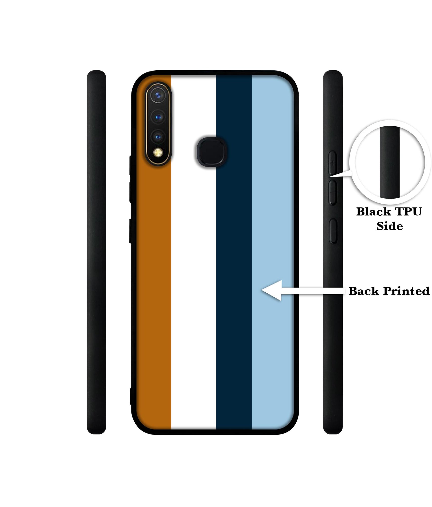 Color Stripes Design Designer 2D Printed Back Case Cover for Vivo Y19 4G / U3 4G / U20 4G