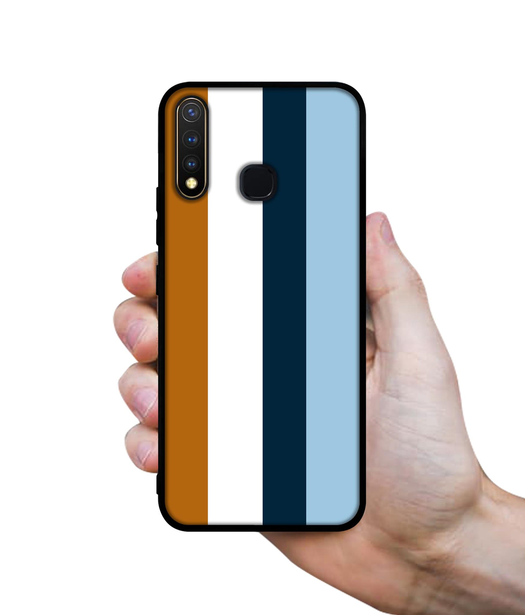 Color Stripes Design Designer 2D Printed Back Case Cover for Vivo Y19 4G / U3 4G / U20 4G