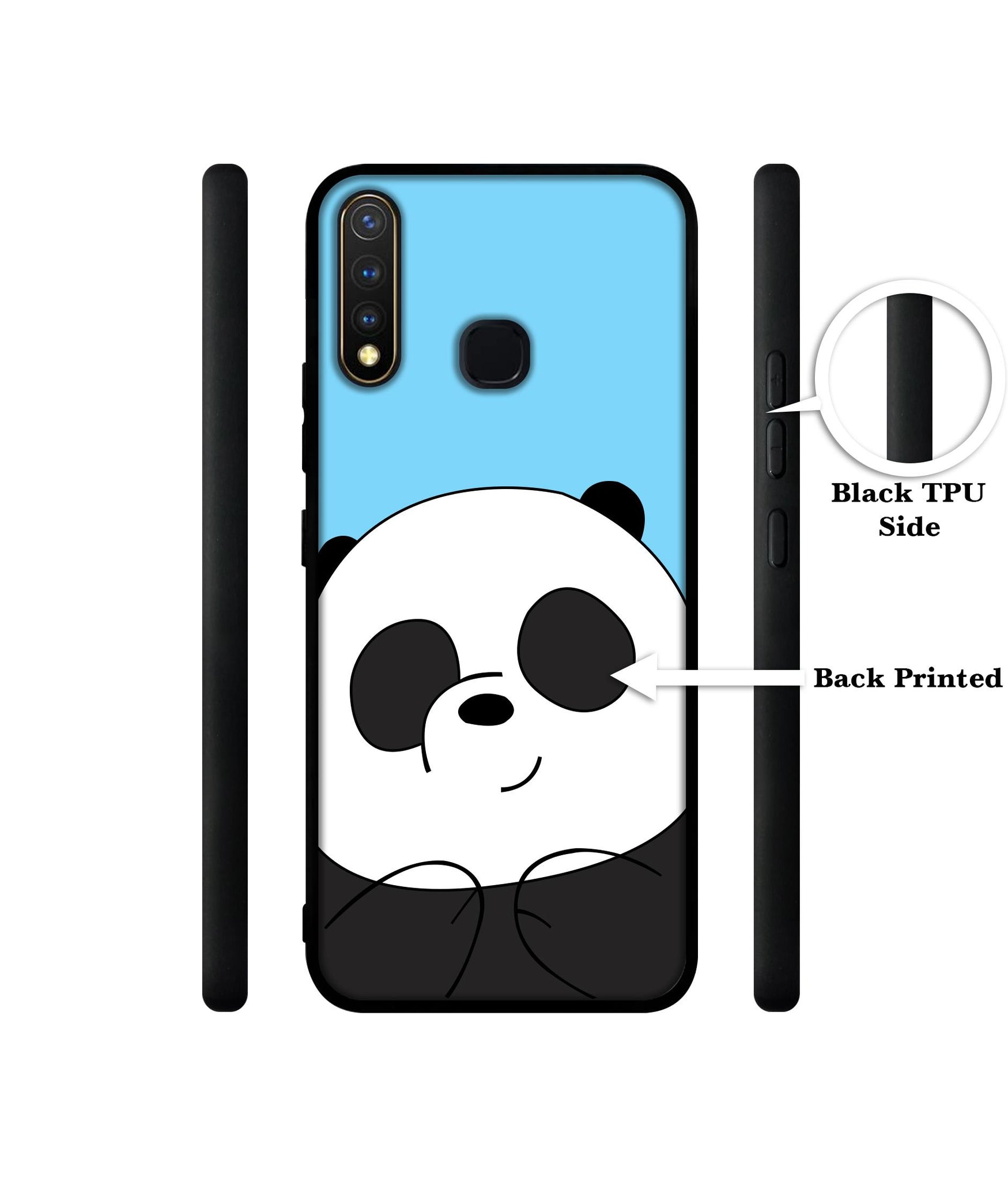 Cute Panda Design Designer 2D Printed Back Case Cover for Vivo Y19 4G / U3 4G / U20 4G