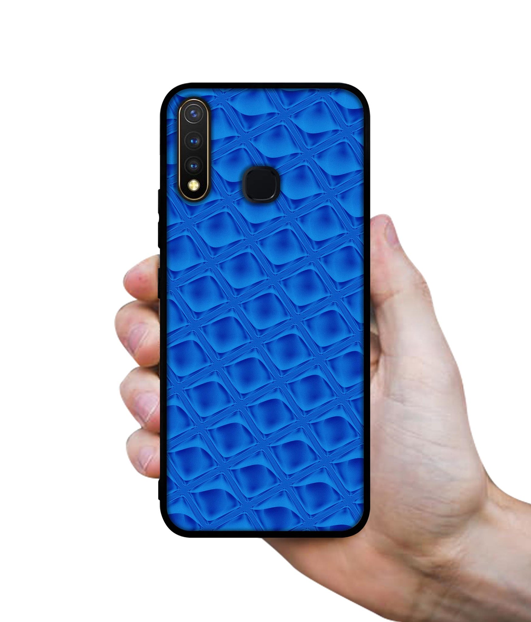 Blue Diamond Design Designer 2D Printed Back Case Cover for Vivo Y19 4G / U3 4G / U20 4G