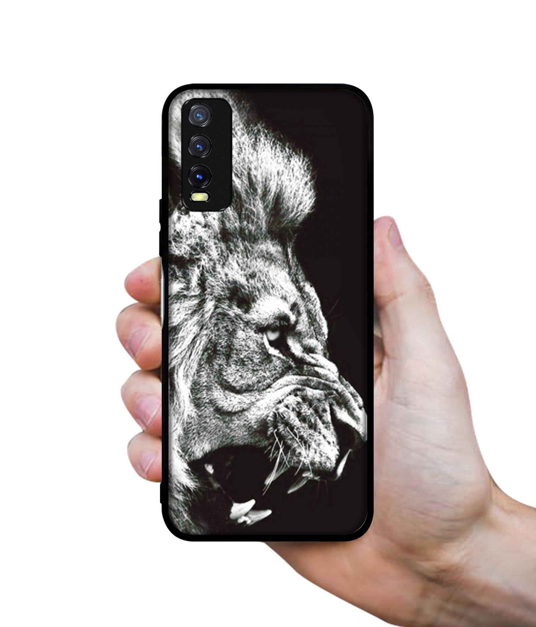 Angry Lion Design Designer 2D Printed Back Case Cover for Vivo Y20 4G / Y20A / Y20S / Y20G / Y20i / Y20T
